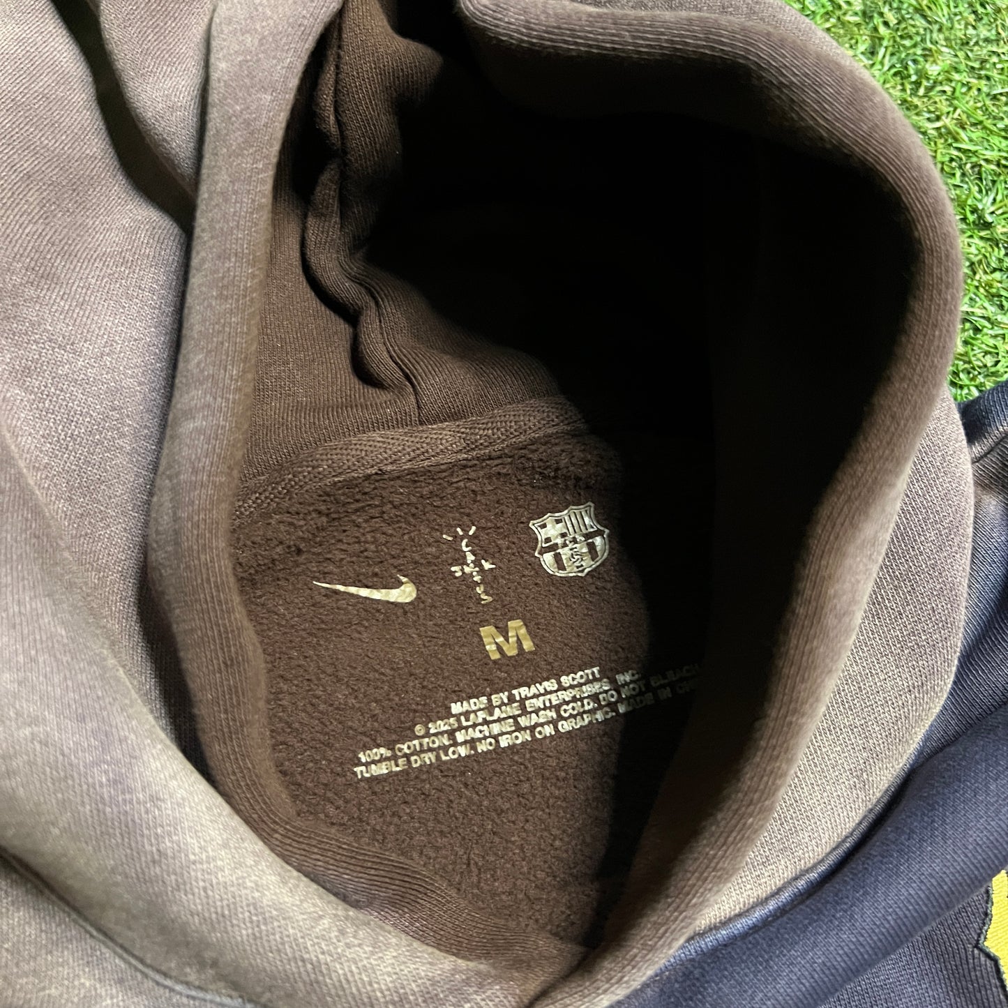 Travis Scott Nike FC Barcelona Split Dye Hoodie Size Medium NEW x14232