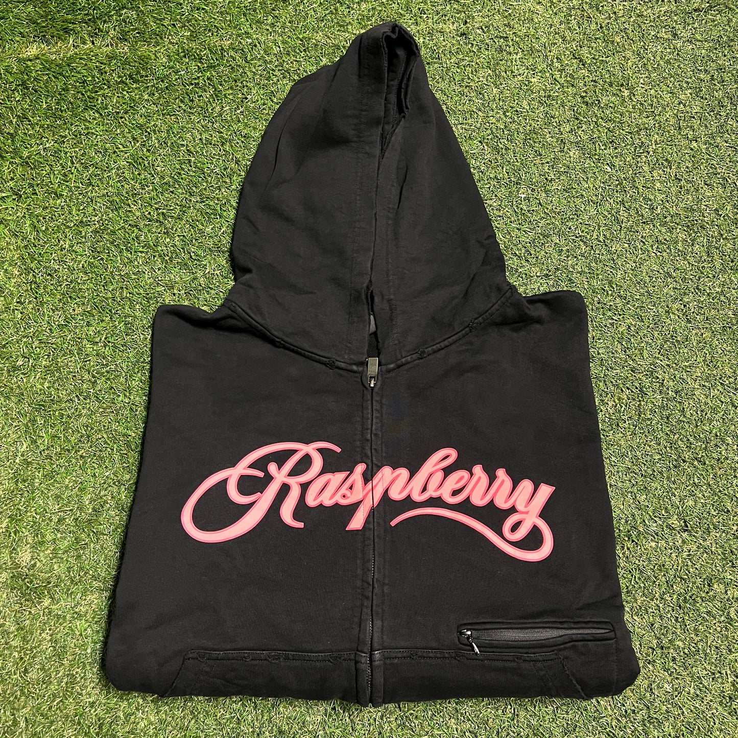 GV Gallery Raspberry Hills "My Zip Up" Black Hoodie Size Large NEW x13770