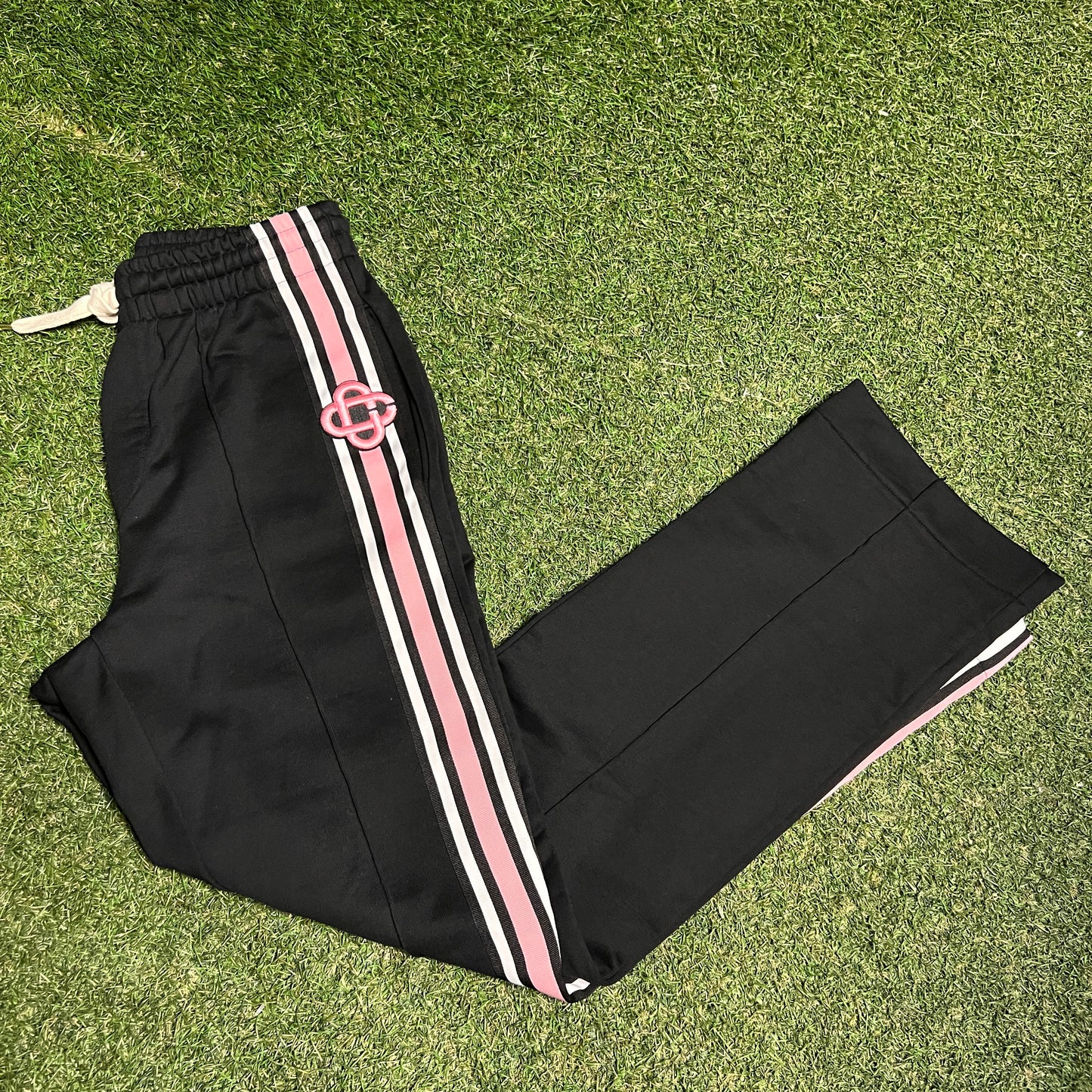 Casablanca Black/Pink Track Pants Size Small USED x14185