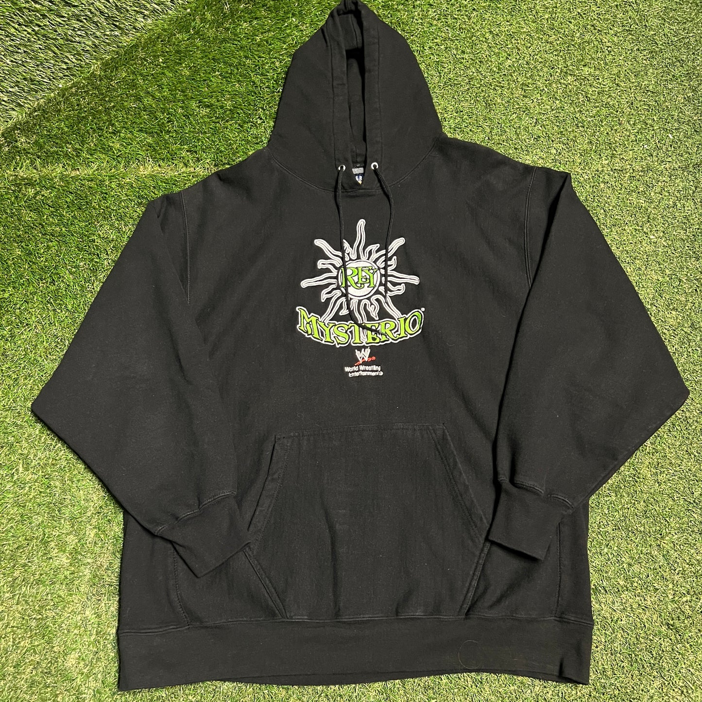 Rey MMysterio WWE Embroidered Black Hoodie Size XXL USED v16174