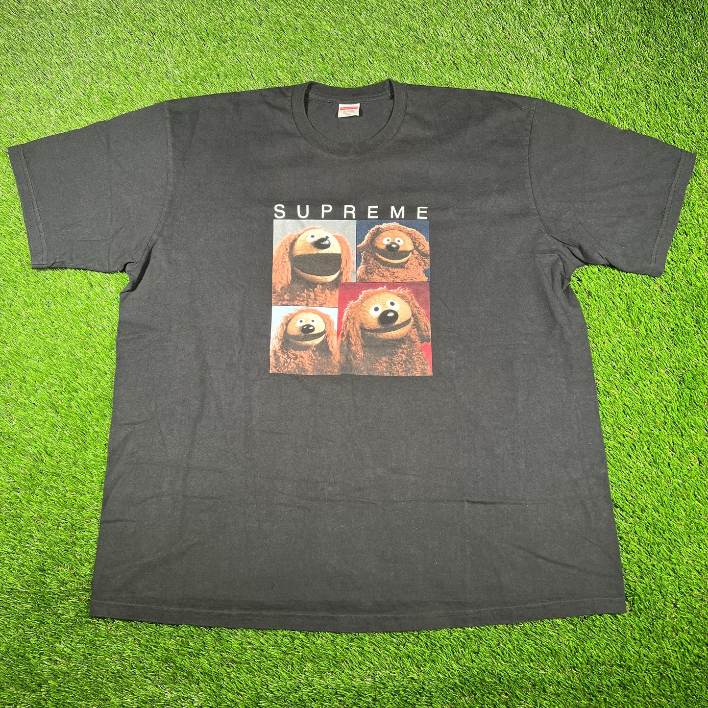 Supreme Rowlf Black Tee Size XXL USED x14837