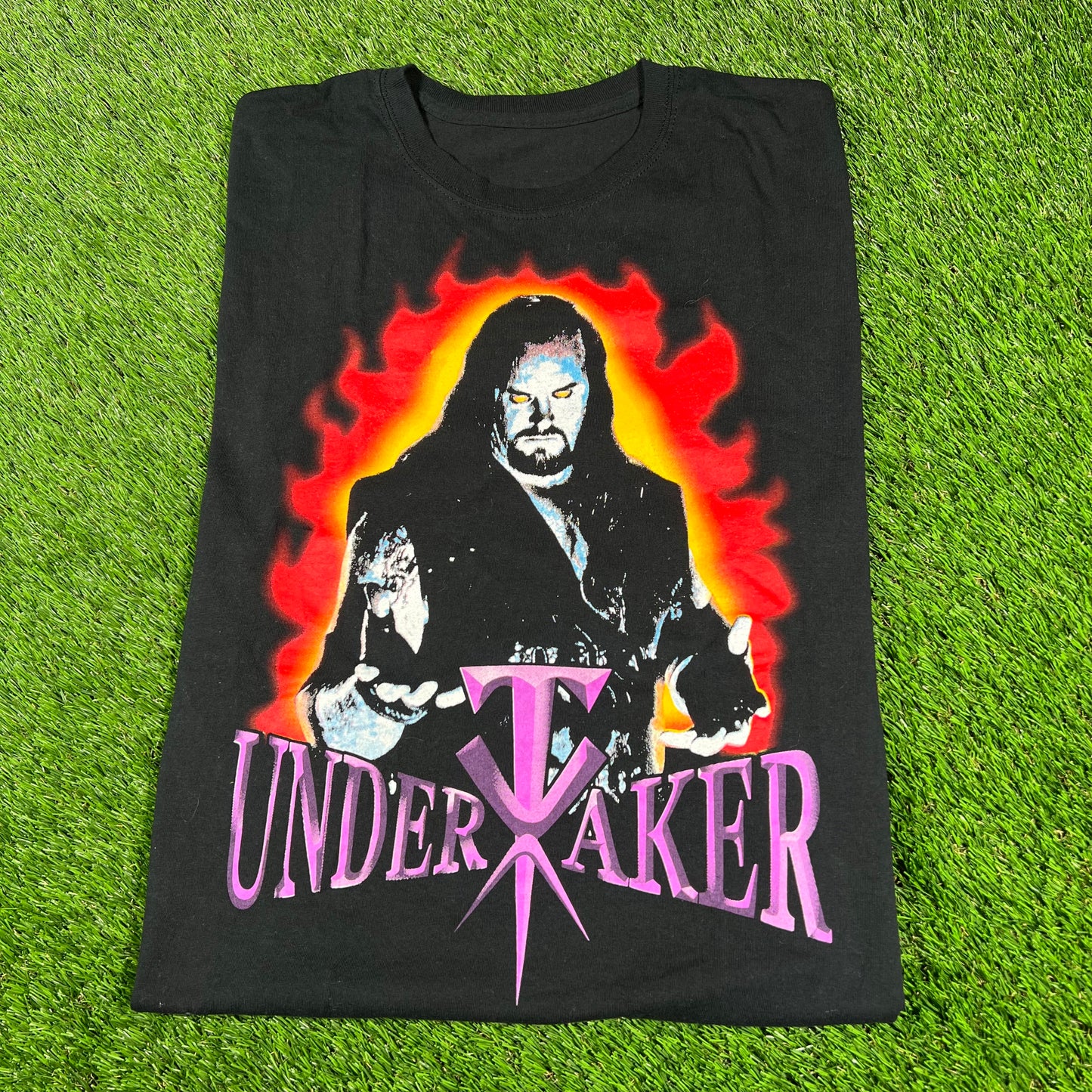 Undertaker "Rest in Peace" Black Tee Size Large USED v16763