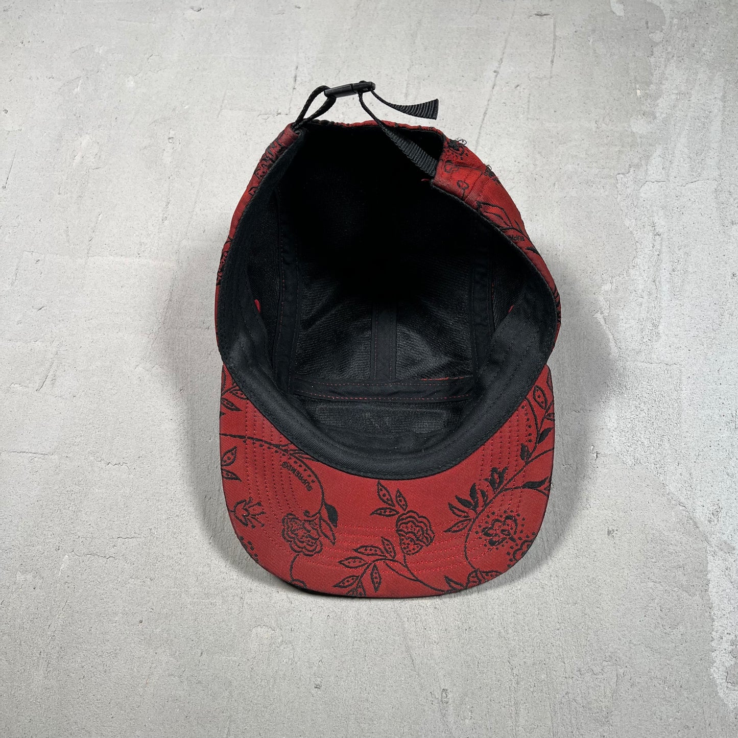 Supreme Floral Jacquard Camp Cap Red (2025) USED x17243