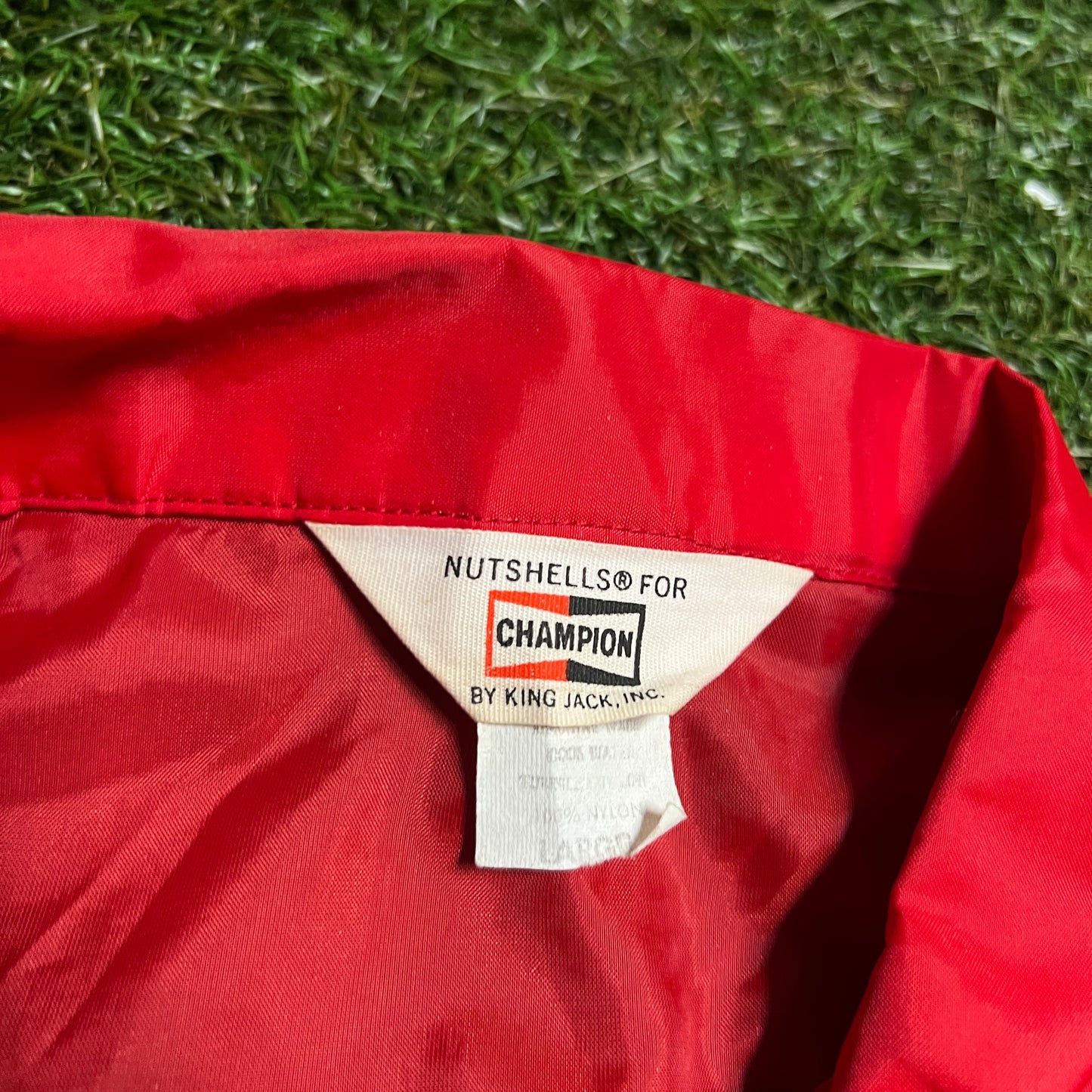 1970s Champions Coach Jacket Red Size Large USED v16093