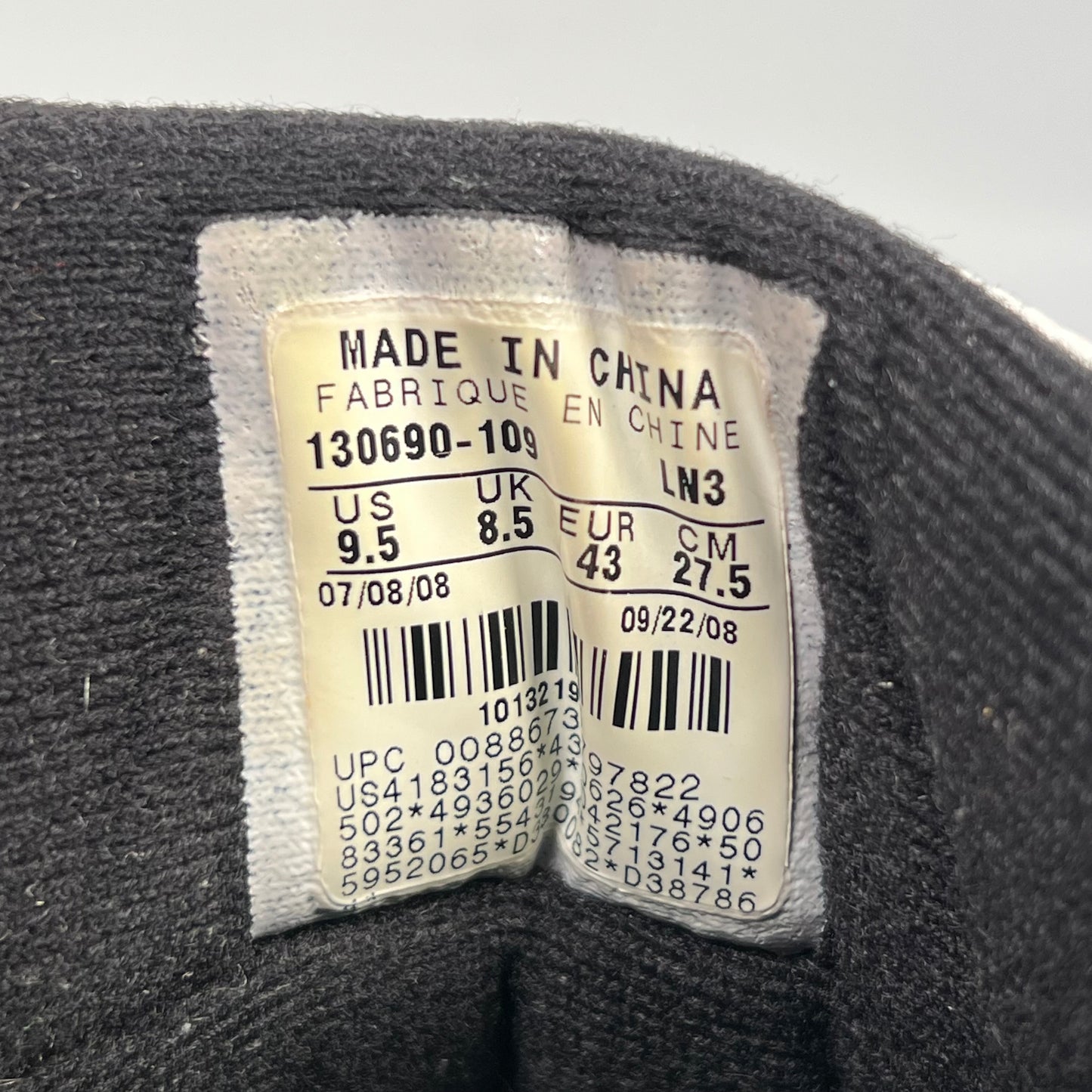 Jordan 12 CDP Taxi (2008) Size 9.5 USED s17699