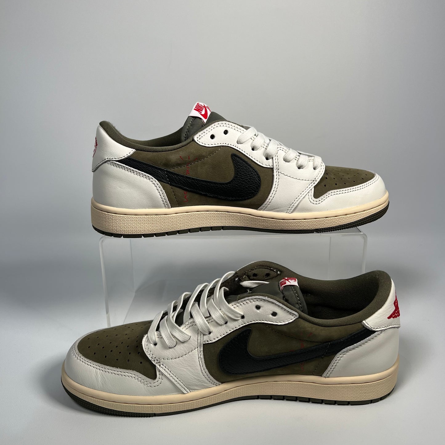 Jordan 1 Low Travis Scott Medium Olive (2024) Size 10 USED s17648