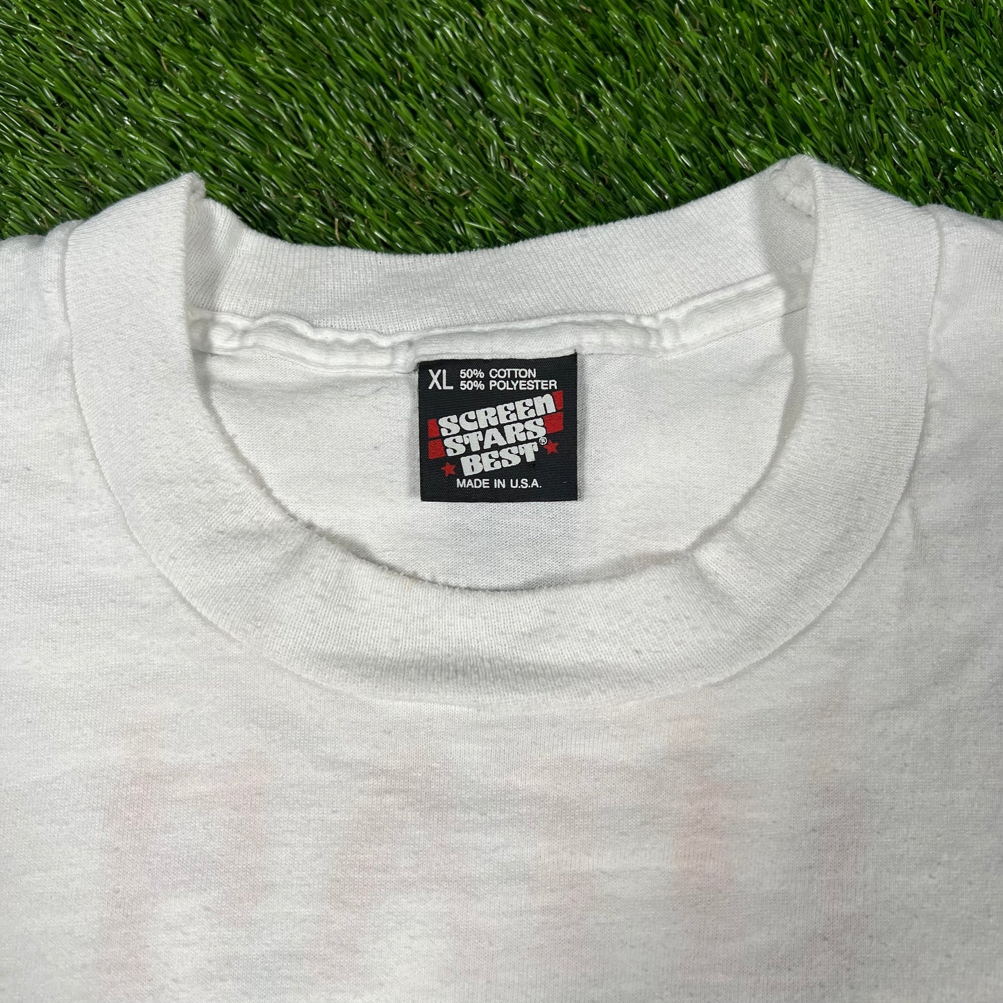 1990s Utah White Art Tee Size XL USED v17338