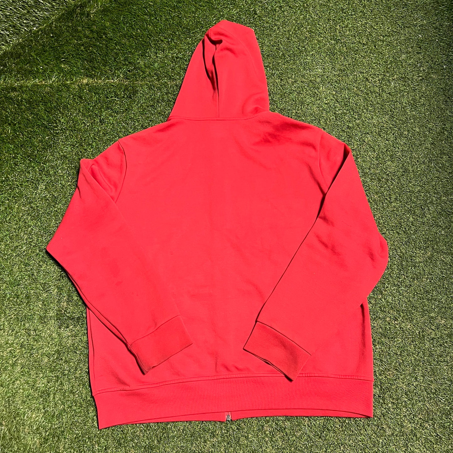 Polo Ralph Lauren Classic Red Hoodie Blue Logo Size XL USED v16330