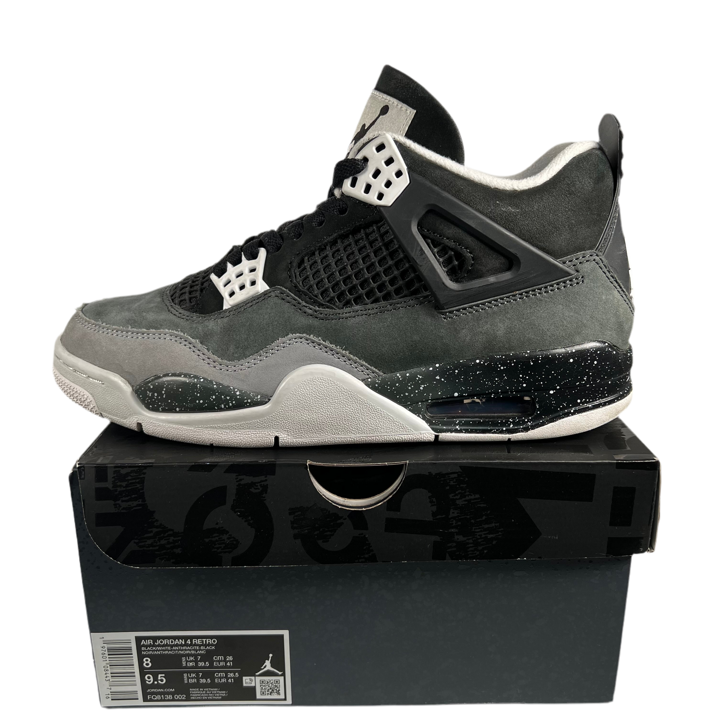 Jordan 4 Fear (2024) Size 8 USED s17434