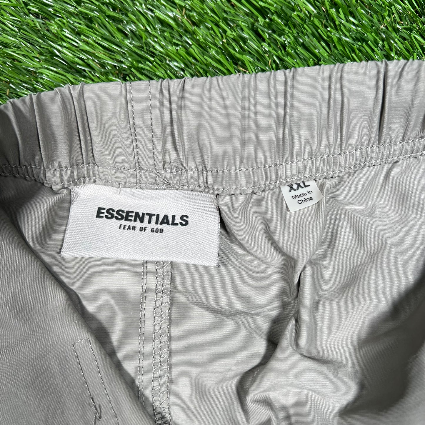 Fear of God FOG Essentials Stone Nylon Track Pants Size XXL USED x14718