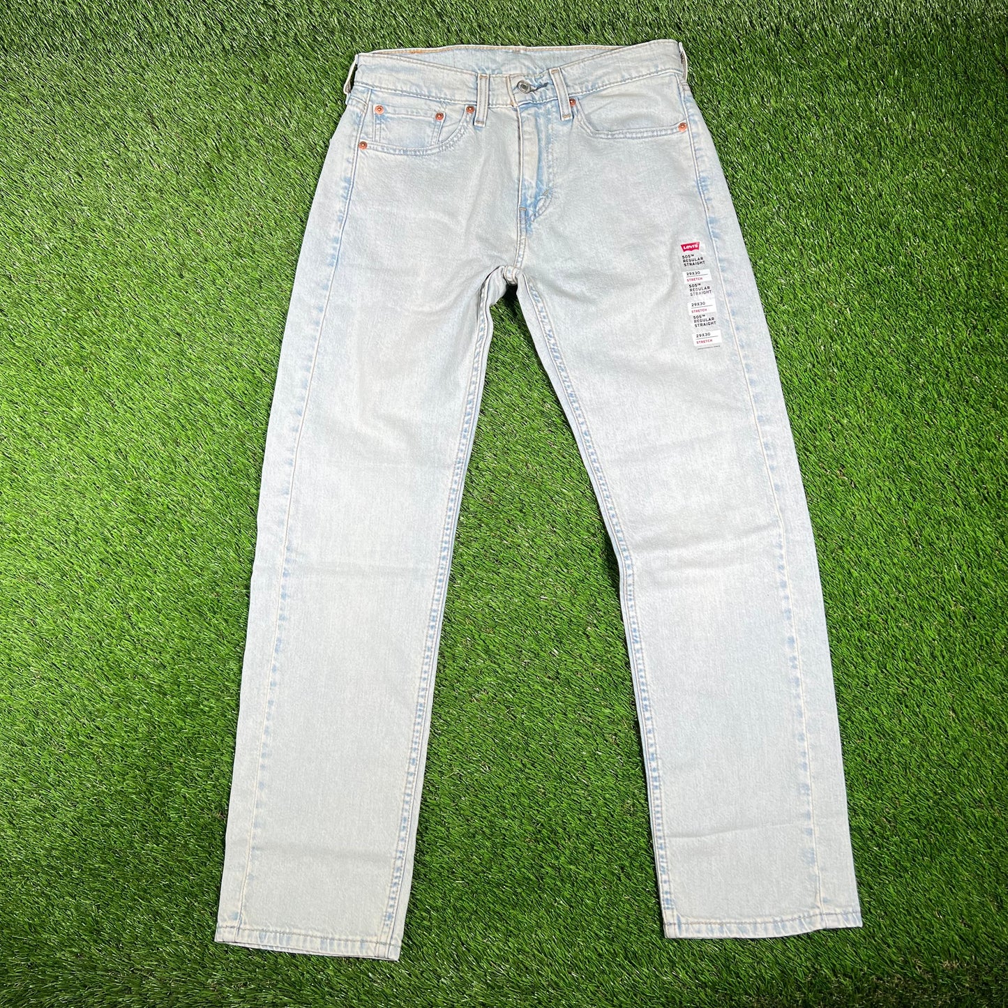 Levi 505 Light Washed Jeans Size 29x30 NEW v16765