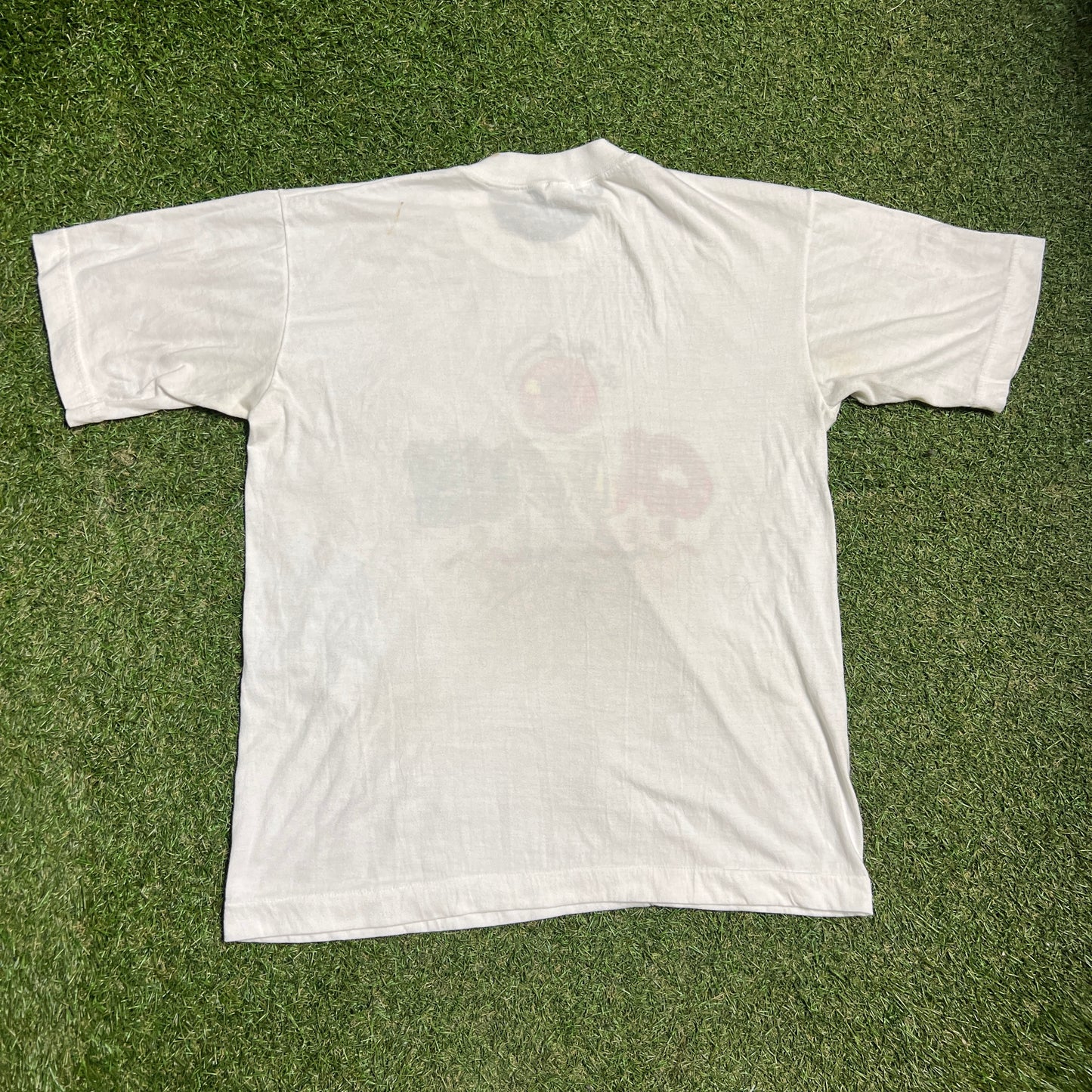 1990s Cancun Mexico White Tee Size Large USED v16123