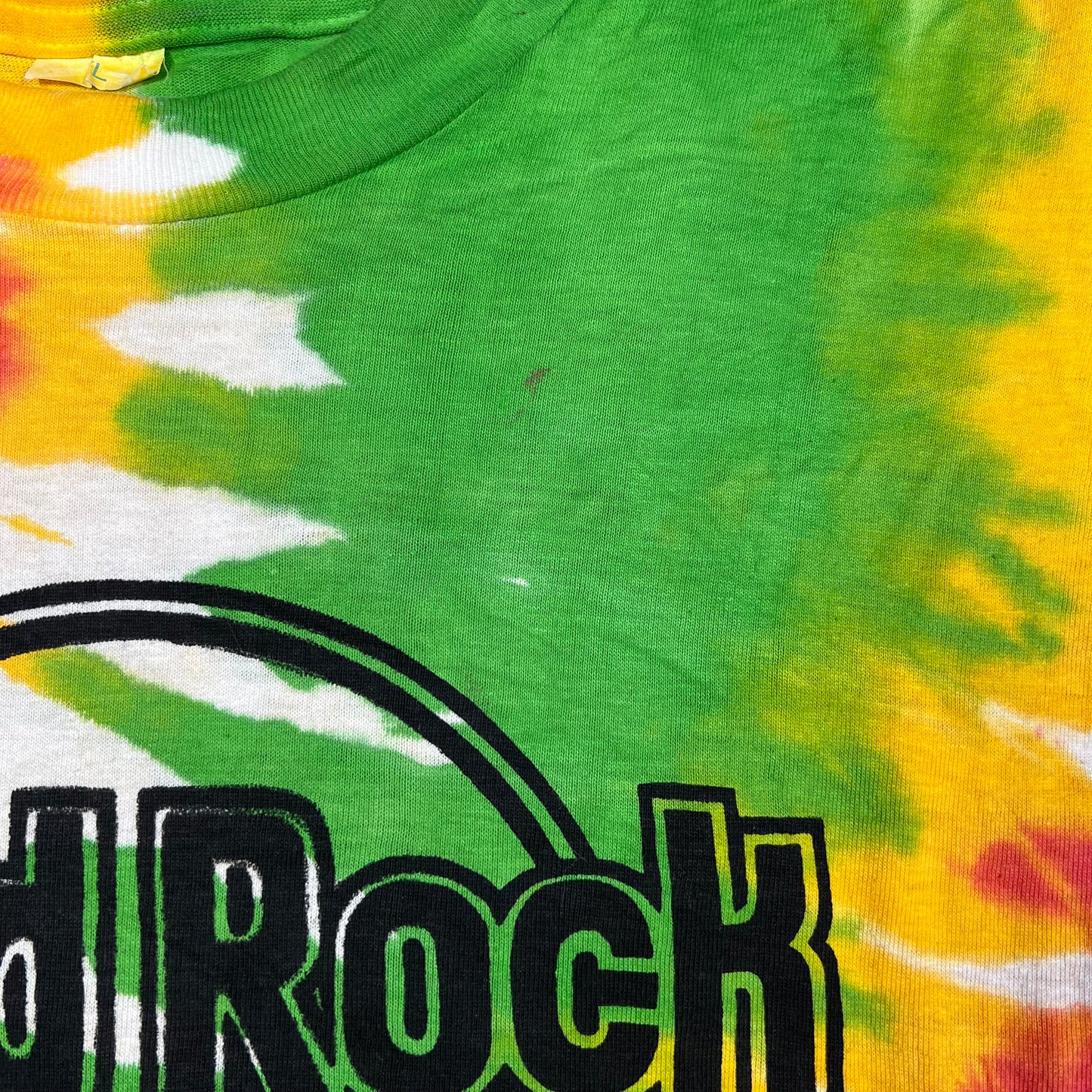 1990s Tie Dye Hard Rock Jamiaca Tee Size Large USED v16606