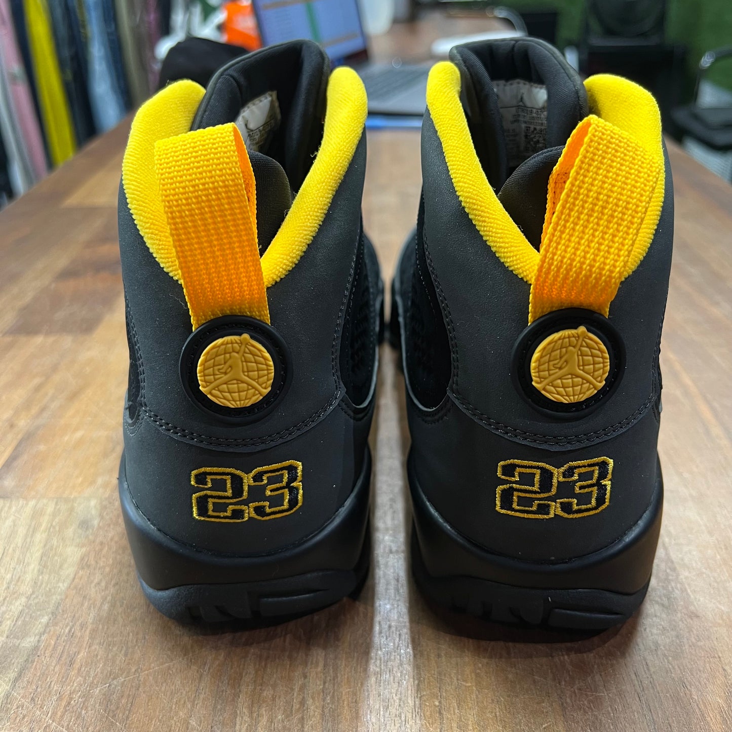 Jordan 9 Dark Charcoal University Gold Size 10 NEW s16929