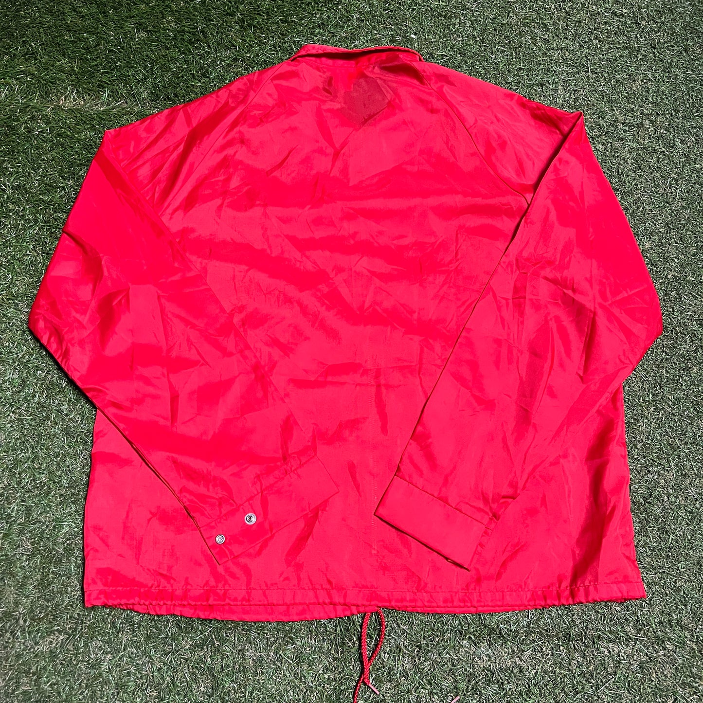 1970s Champions Coach Jacket Red Size Large USED v16093