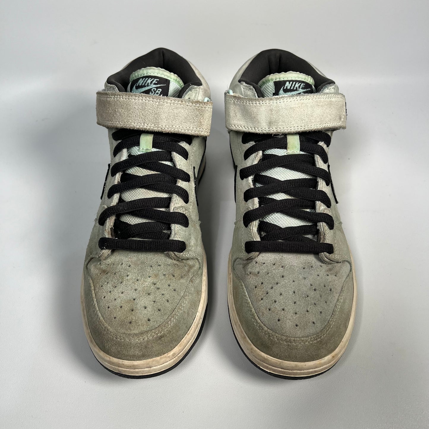 Nike SB Dunk Mid Sea Crystal Ice Green (2009) Size 9.5 USED s17775