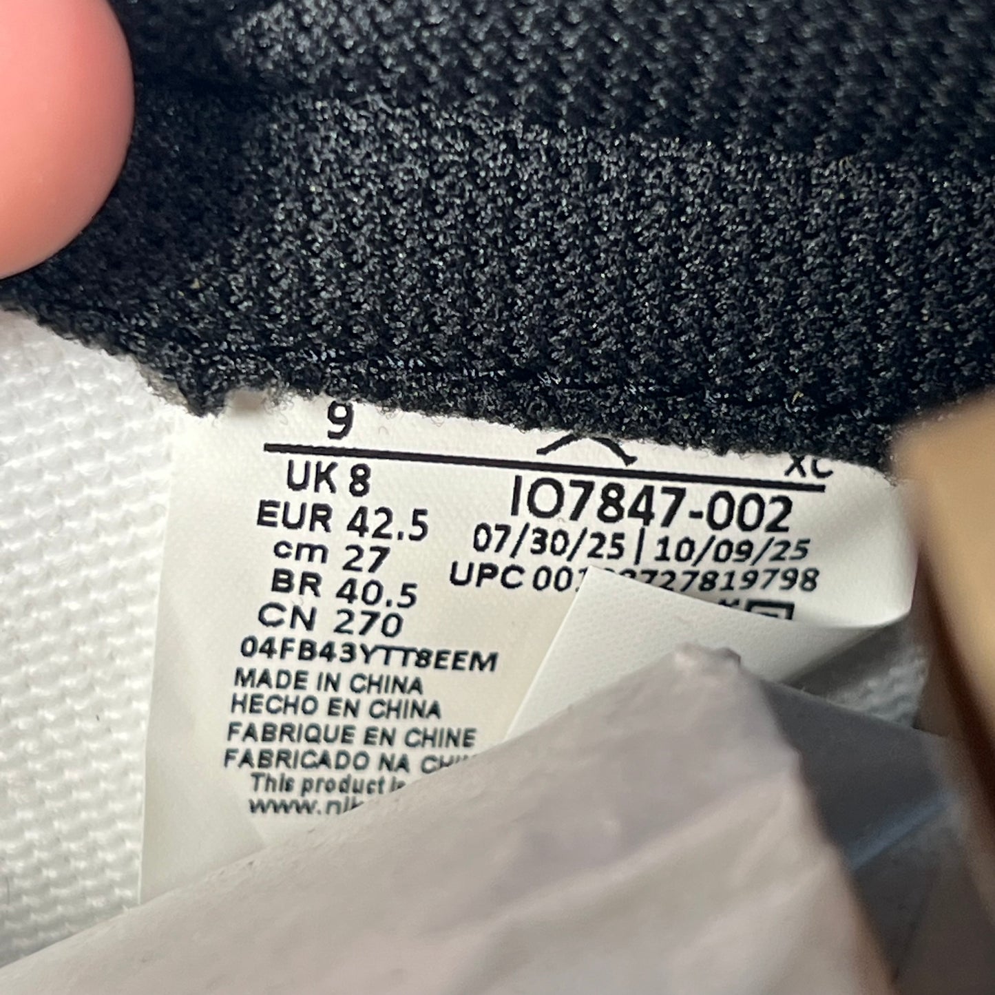 Jordan 1 High Fragment Union Red Sport Royal (2026) Size 9 NEW s22538