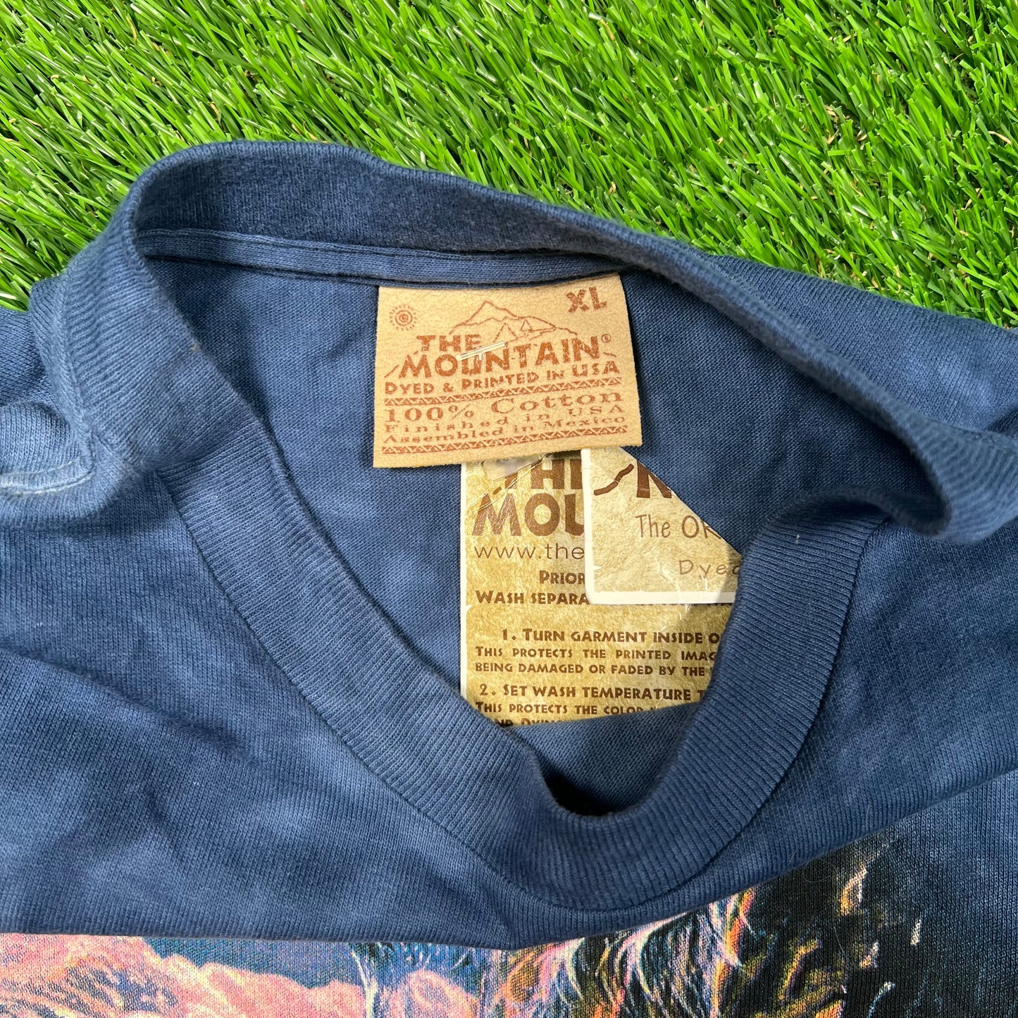 2002 The Mountain Tag Jesus Waterfall Tie Dye Tee Size XL NEW v18743
