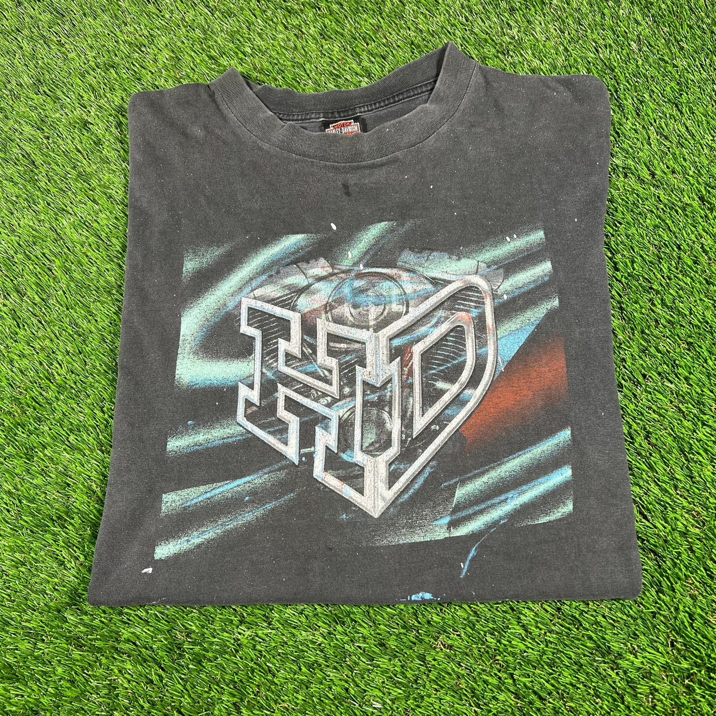 1990s Harley Davidson Fairfield CA Black Tee Size Large USED v16790