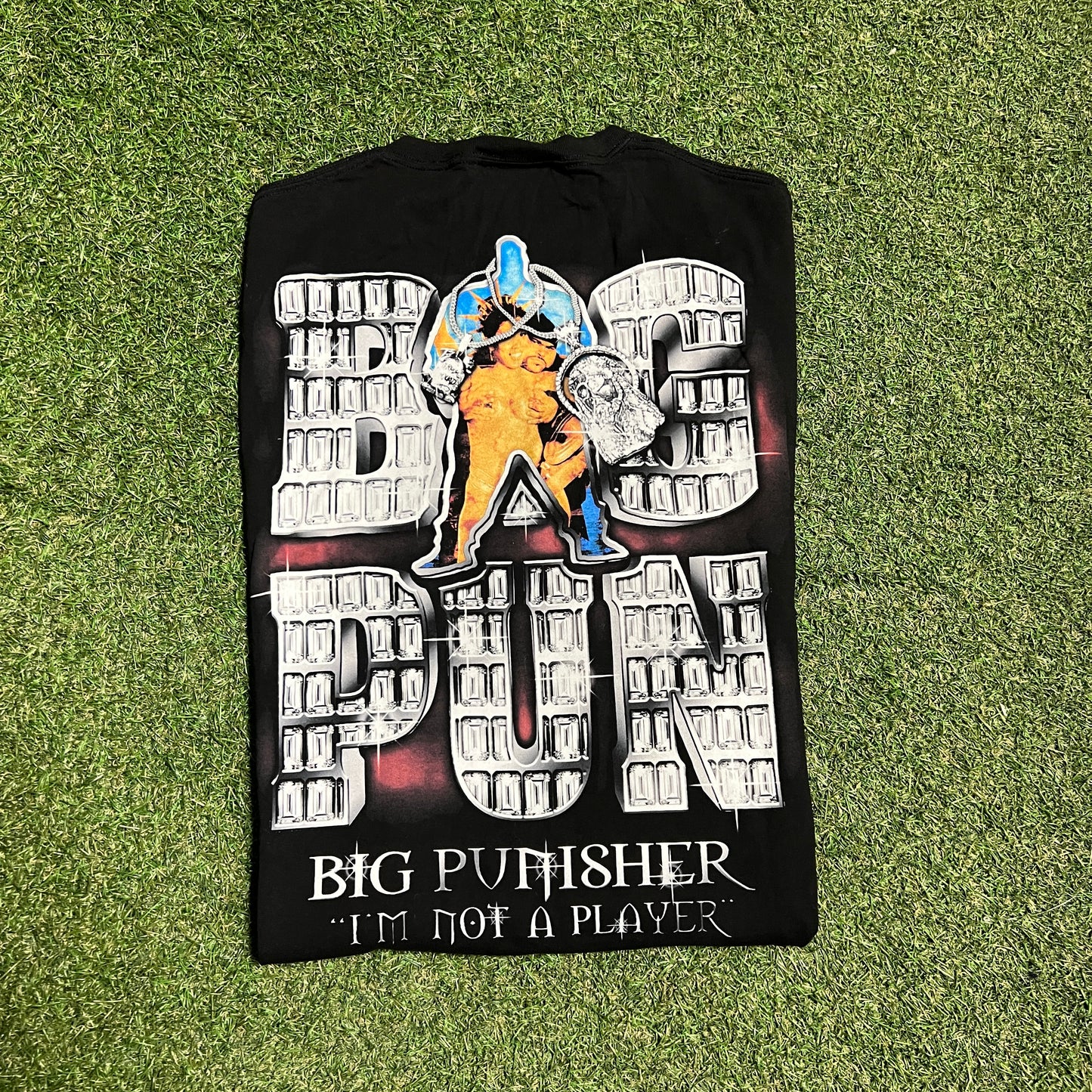 Dbruez Big Pun Modern Rap Style Black Tee Size XL USED x13669
