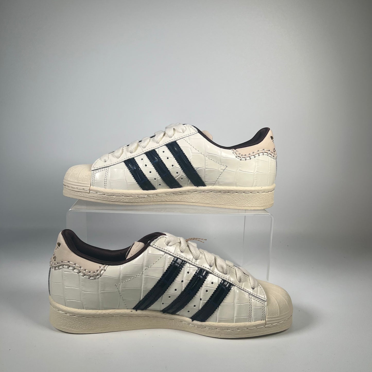 Adidas Superstar Wales Bonner White Croc (2024) Size 8.5 NEW s18516