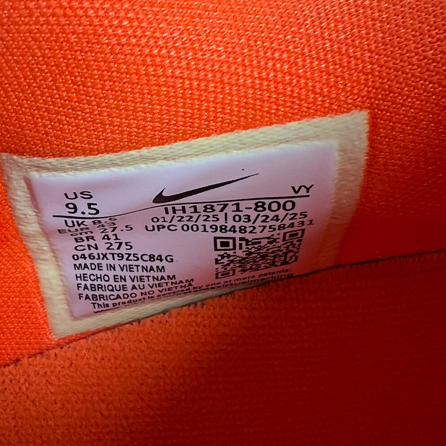 Nike Kobe 6 Total Orange Size 9.5 NEW s17505