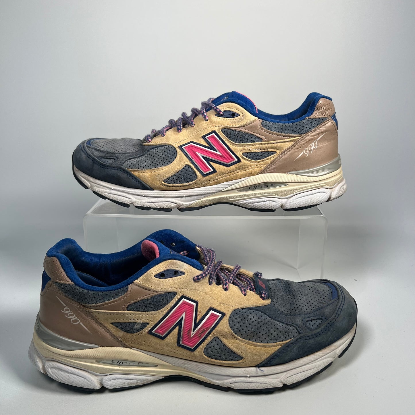 New Balance 990v3 MiUSA Kith Daytona Size 10.5 USED s17547
