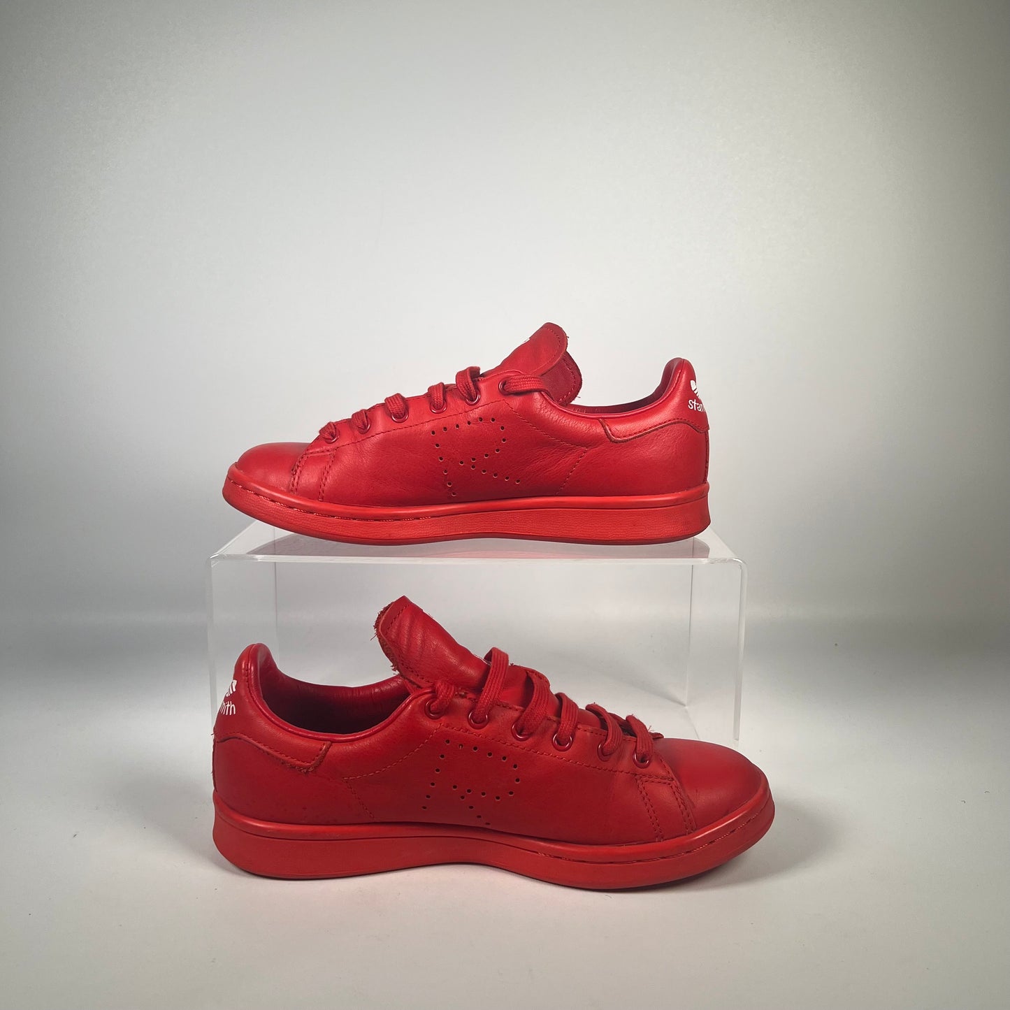 Adidas Stan Smith Raf Simons Comfort Red (2014) Size 4 USED s18474