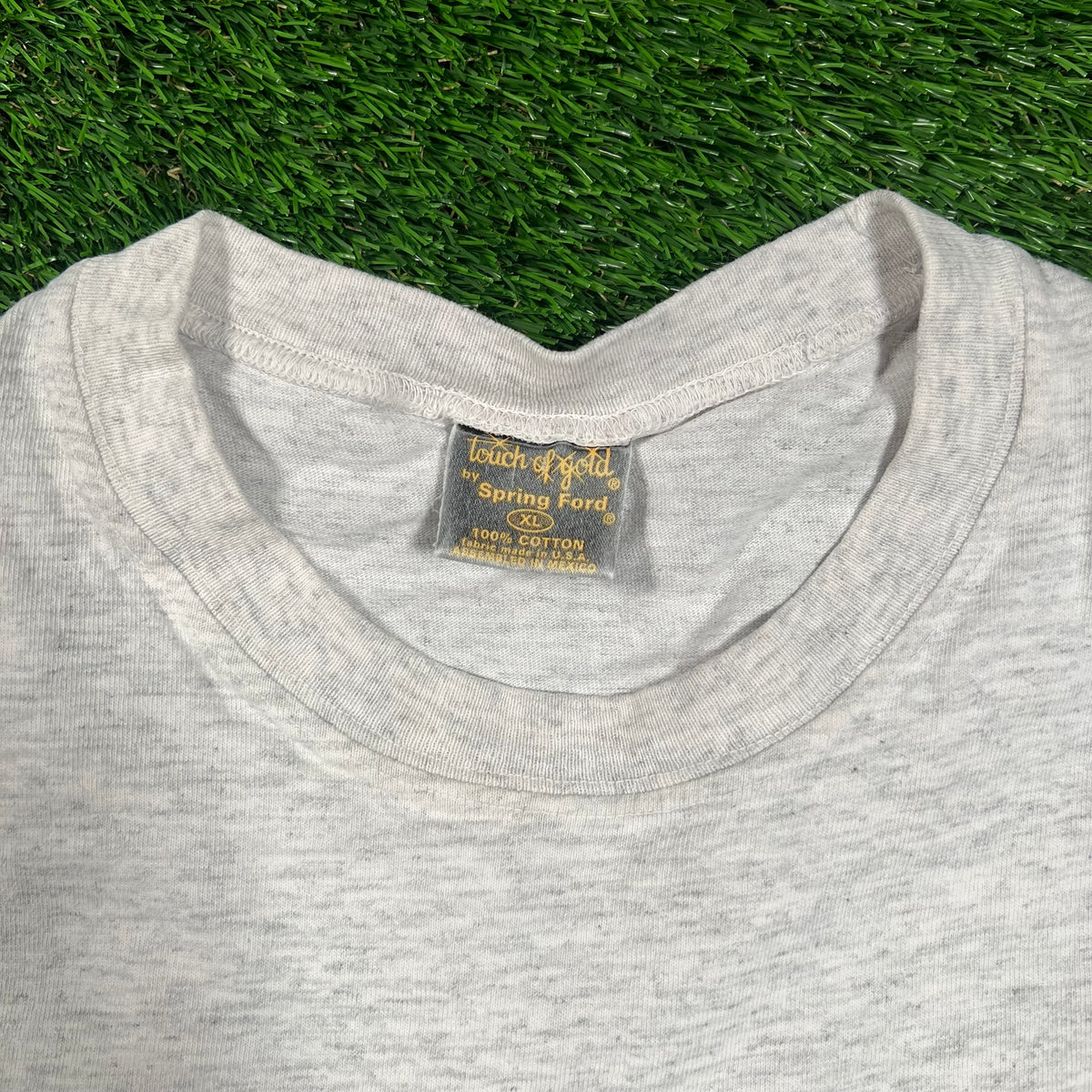 1997 New York Yankees Spellout Grey Tee Size XL USED v18471