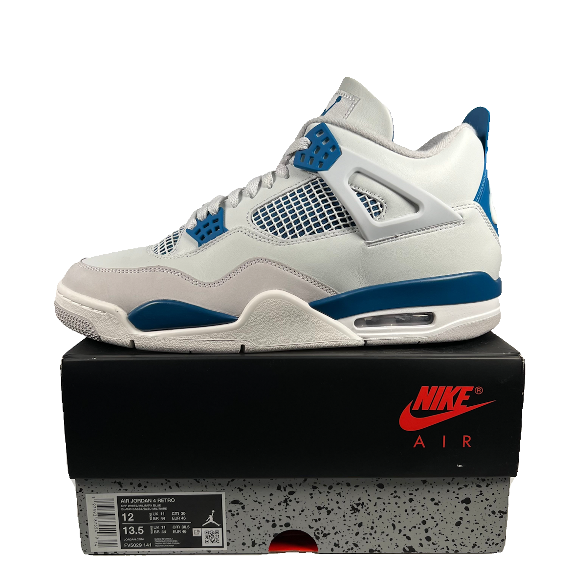 Jordan 4 Military Blue (2024) Size 12 USED s18835
