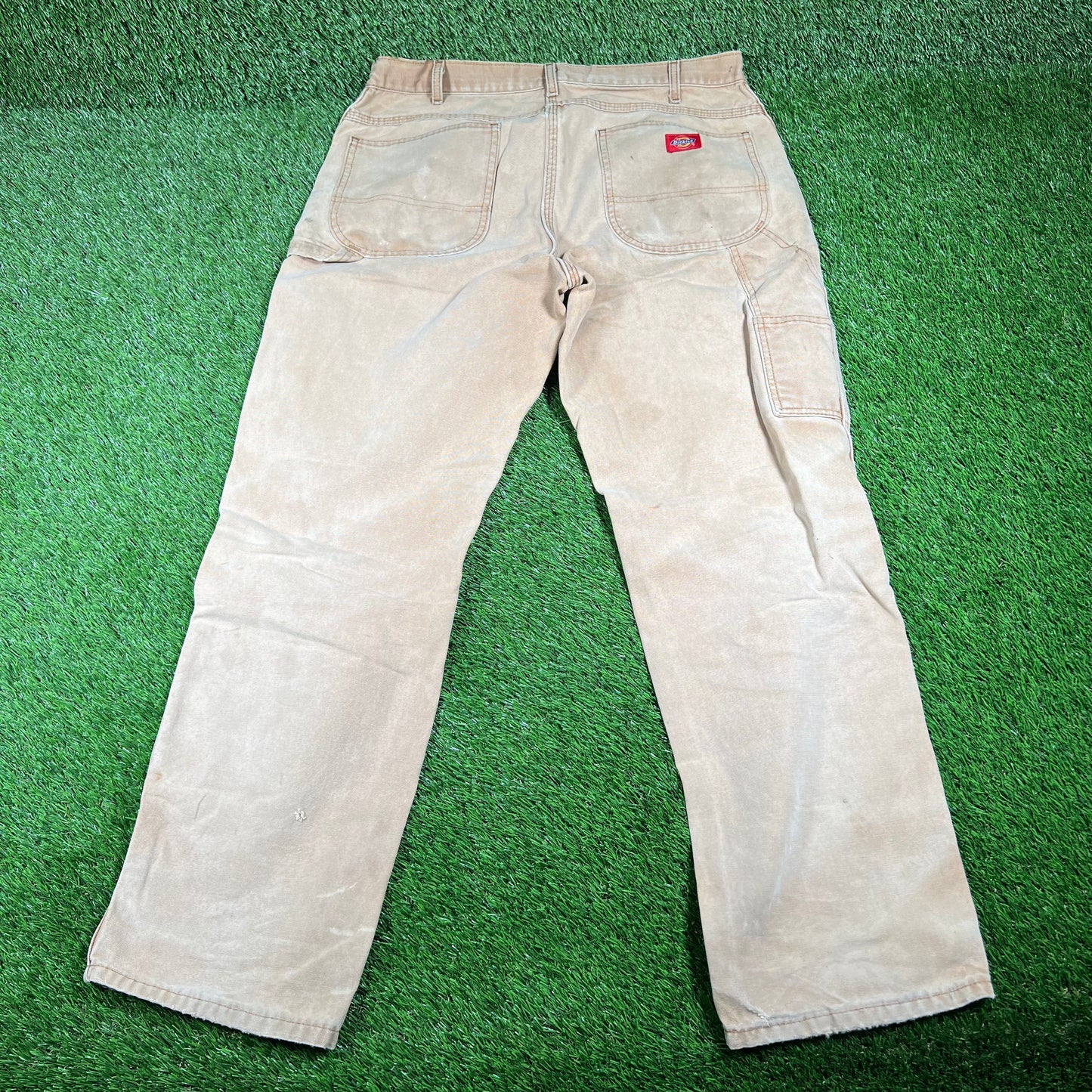 Y2K Dickies Tan Cargo Pants Size 36 USED v16801