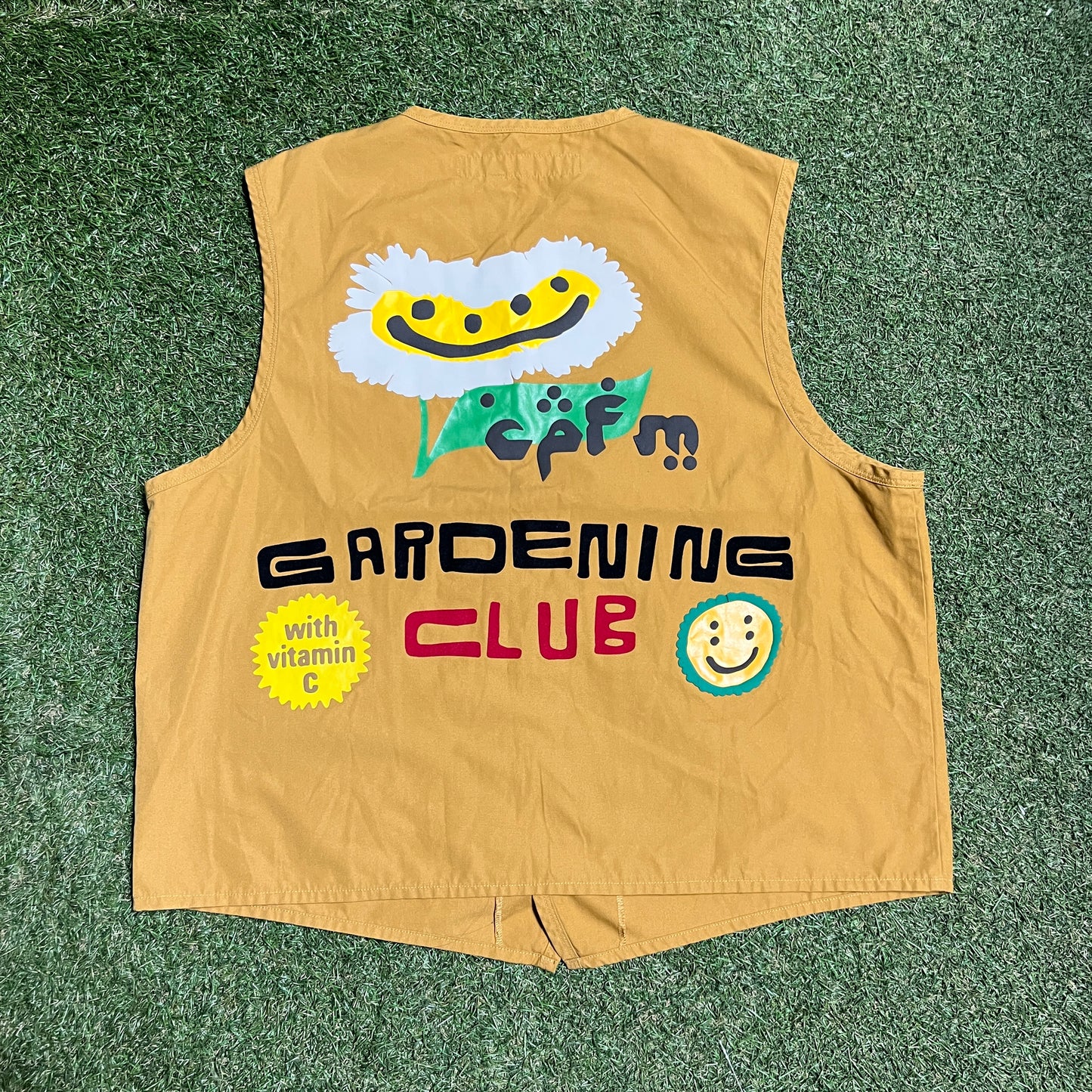 CPFM 2021 Gardening Club Mustard Vest Size 4 (XL) USED x13684