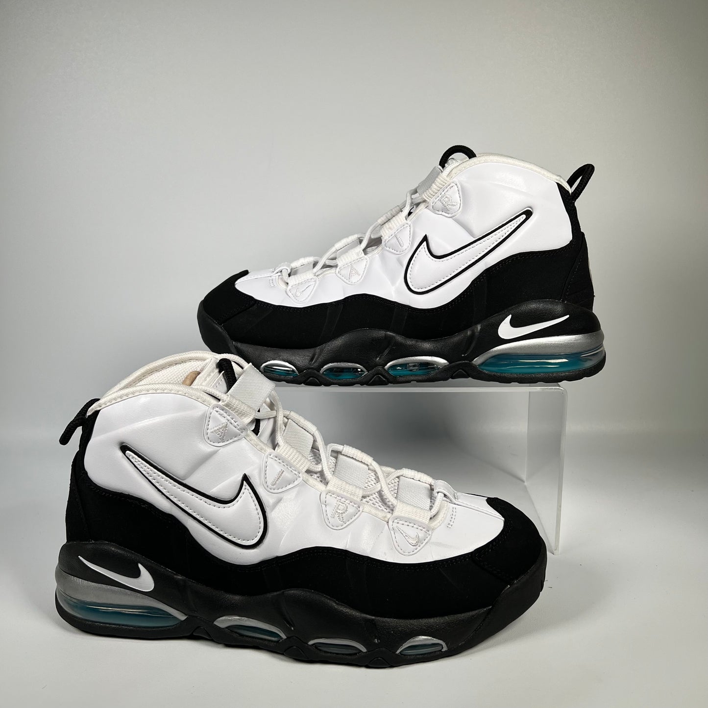 Nike Air Max Uptempo 95 White Black Teal (2019) Size 10.5 USED s17851