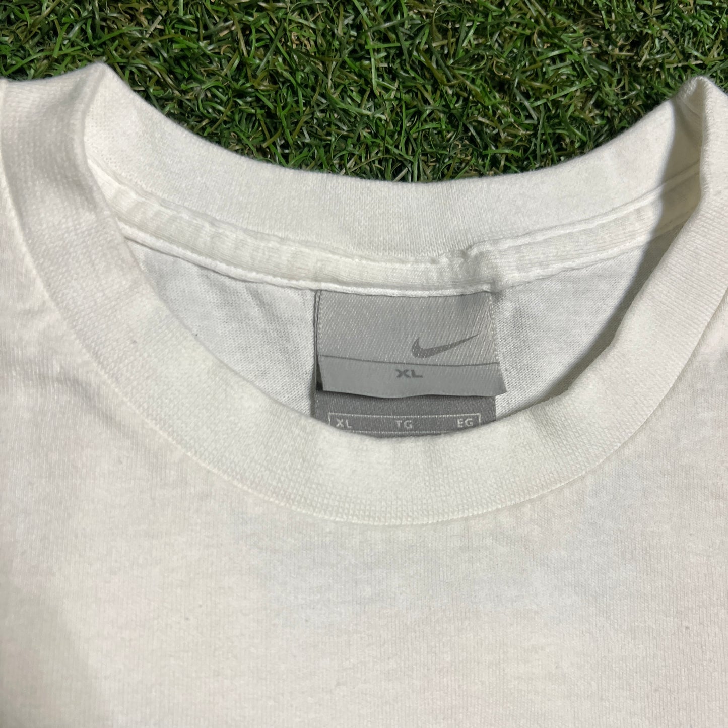 2000s Nike Modells LIJR Soccer League White Tee Size XL USED v16253
