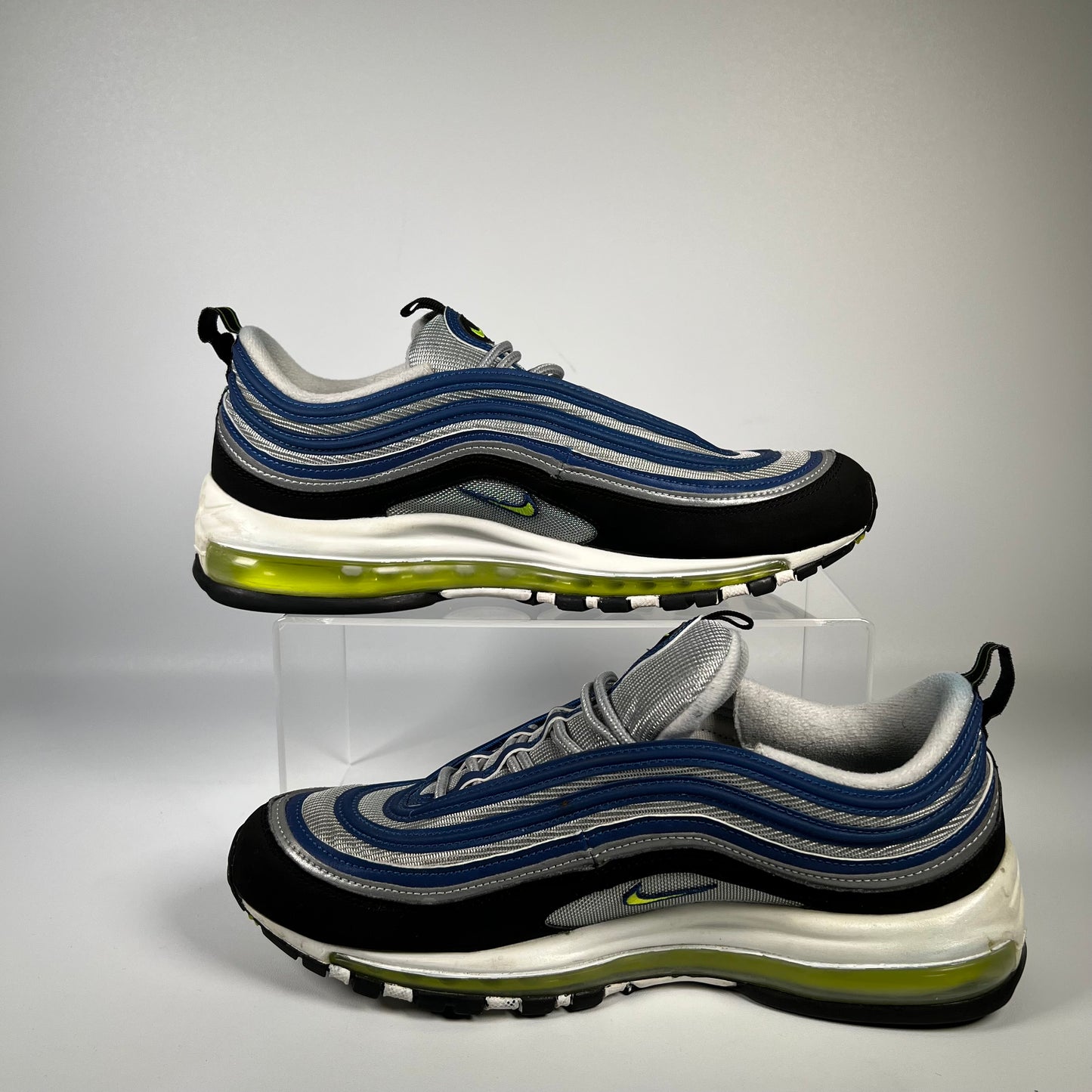 Nike Air Max 97 Atlantic Blue Voltage Yellow (2022) Size 10.5 USED s17873