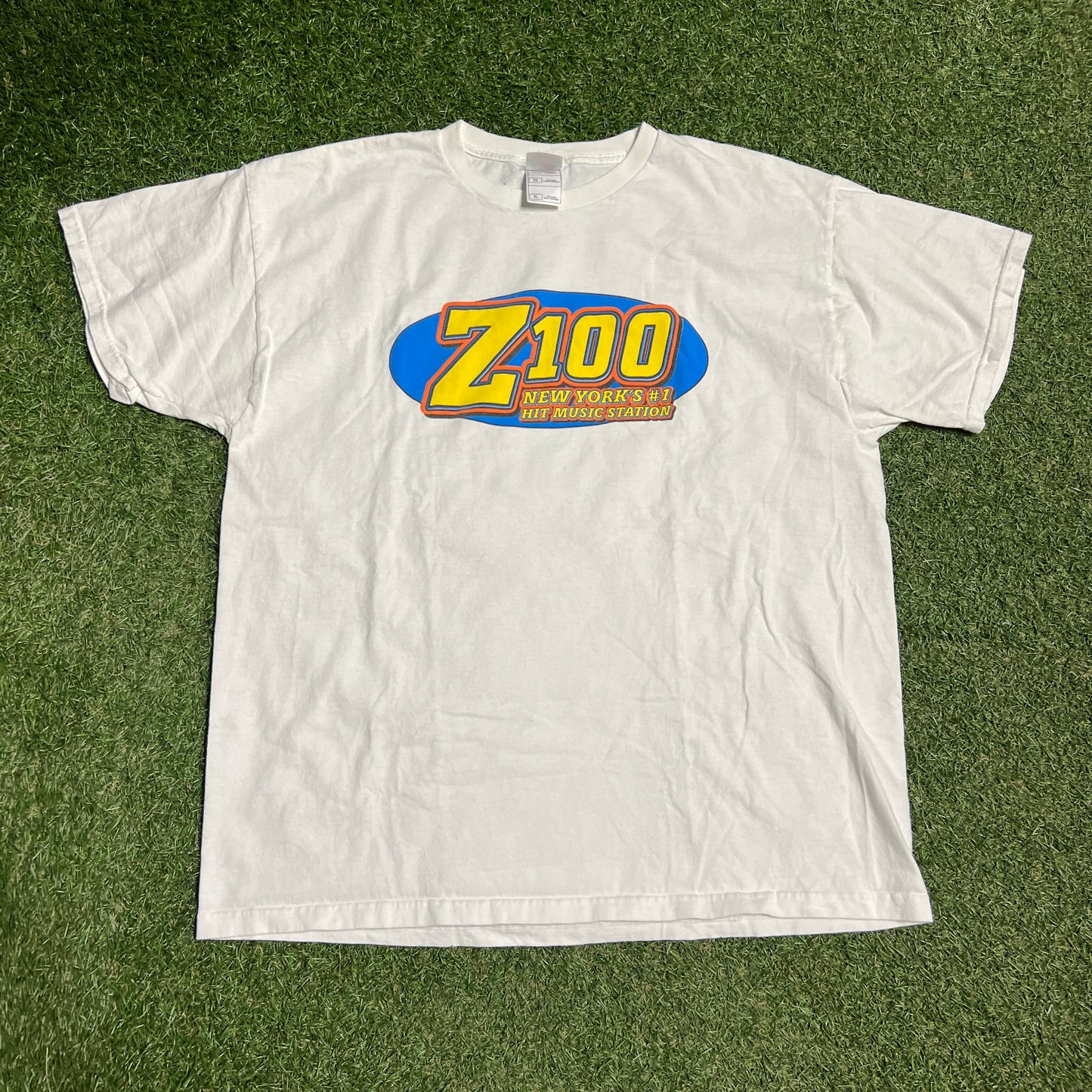 2000s Z100 New York White Tee Size XL USED v16254