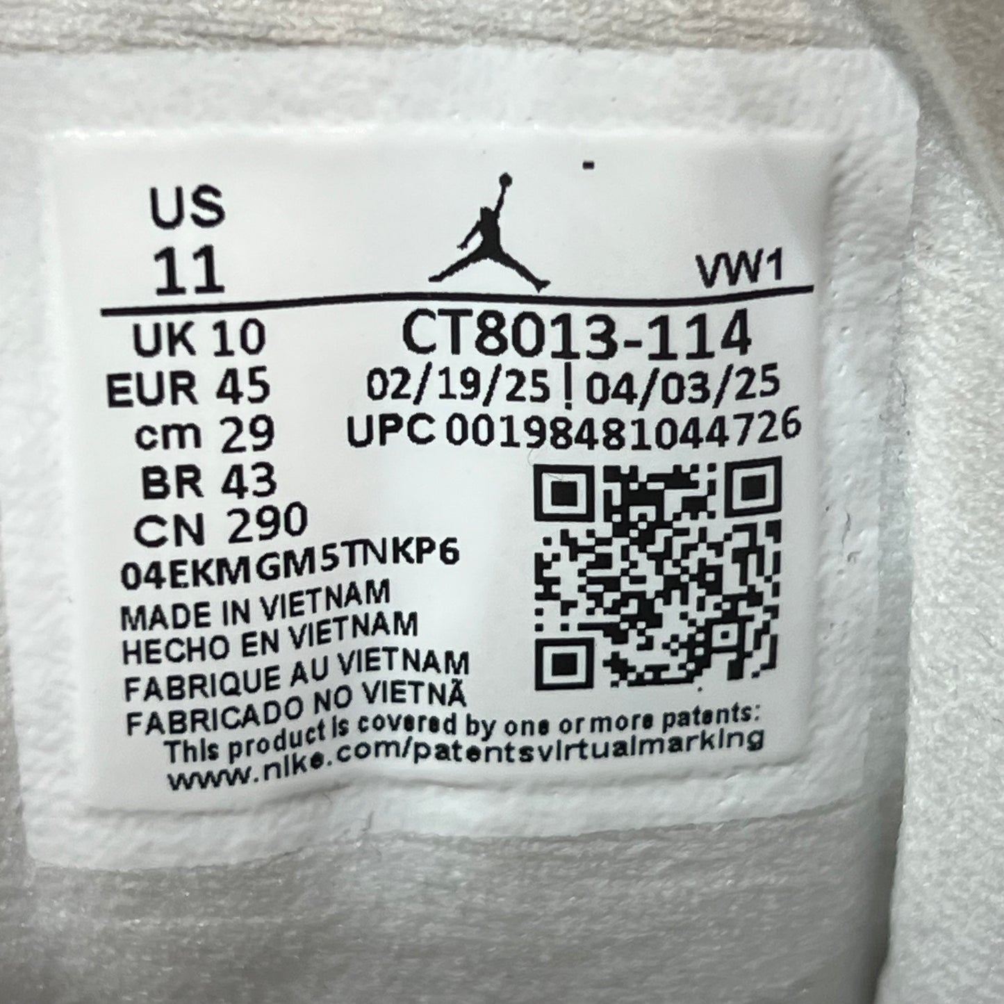 Jordan 12 French Blue (2025) Size 11 USED s18748