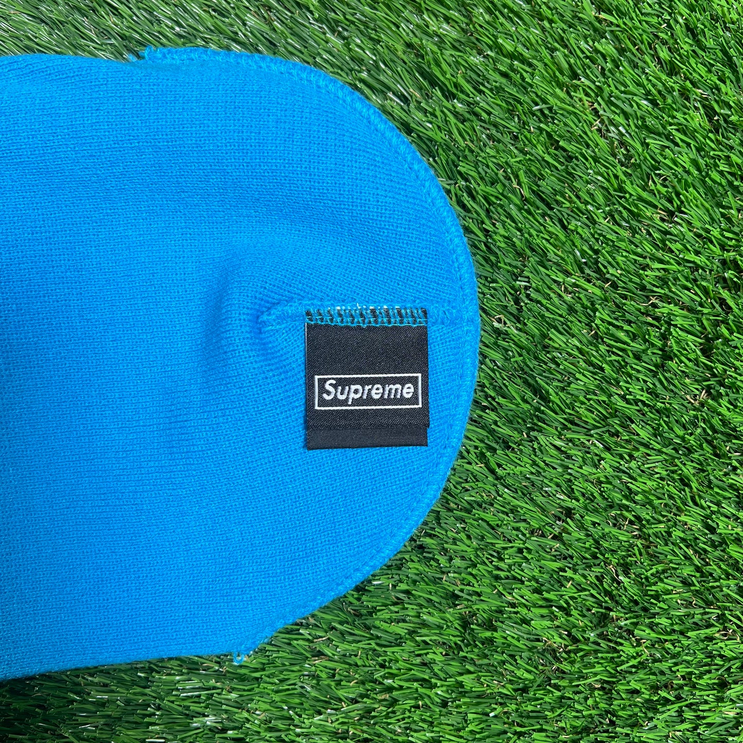 Supreme New Era Box Logo Beanie Cyan (2025) NEW x15498