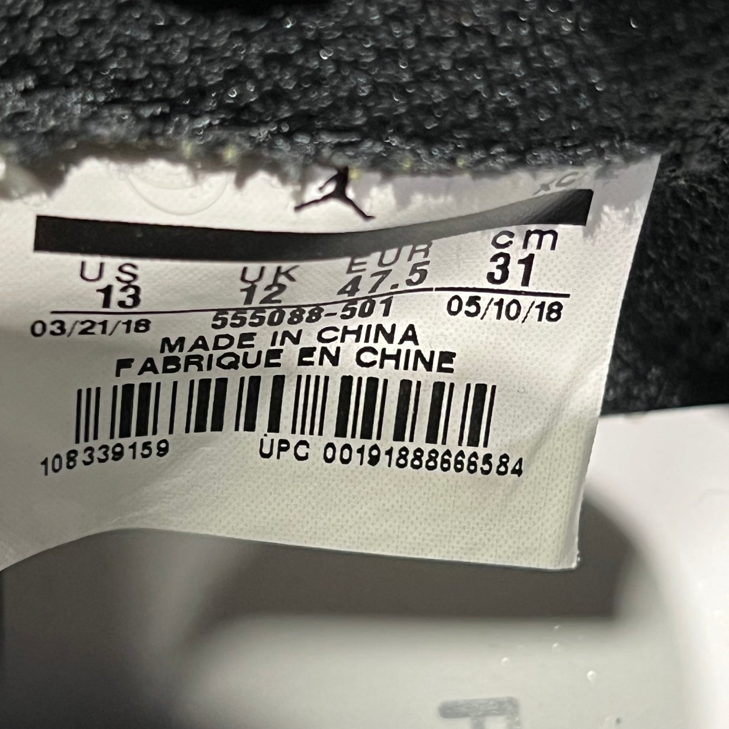 Jordan 1 Court Purple (2018) Size 13 USED S21517