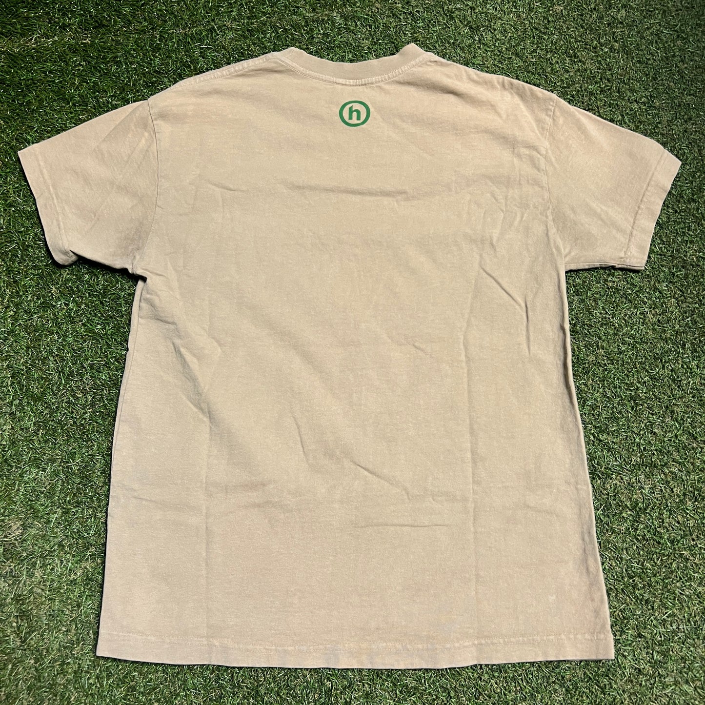 Hidden NY Coffee Shop Tan Tee Size Medium USED x13917