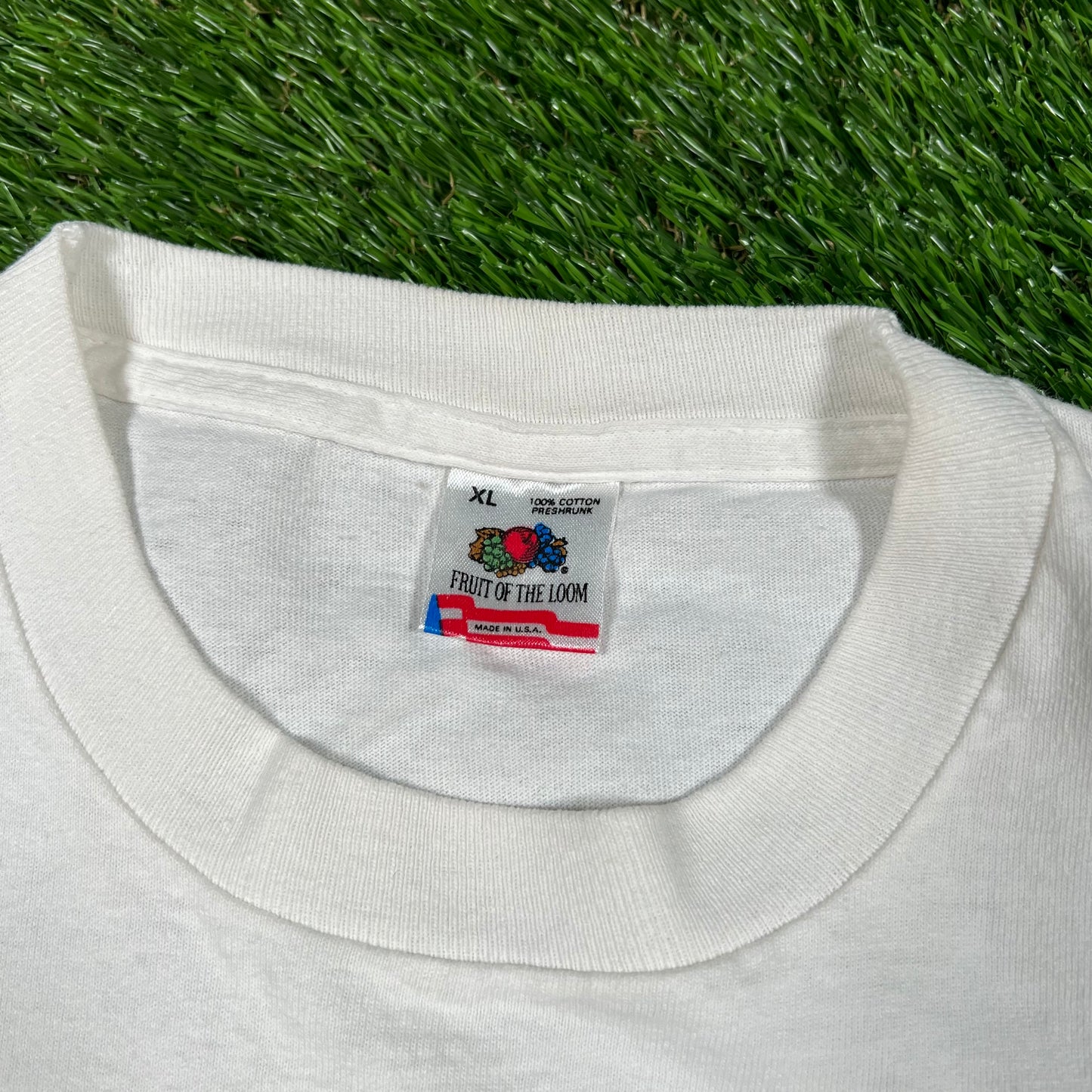 1990s White California Art Tee Size XL USED v16605