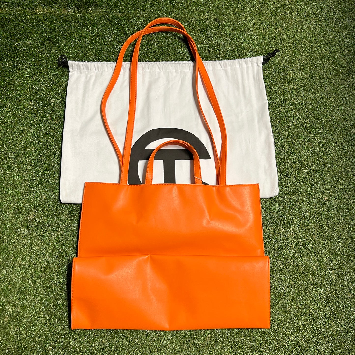 Telfar Orange Large Shopping Purse NEW x13497