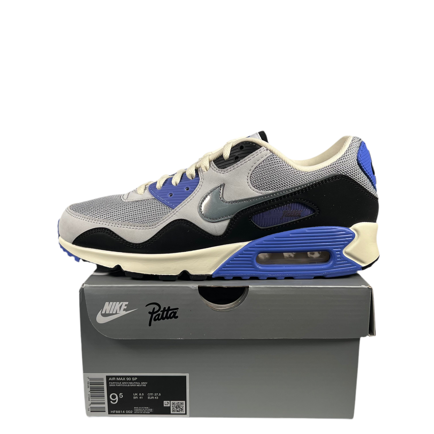 Nike Air Max 90 Patta Waves Sapphire (2025) Size 9.5 USED s18675