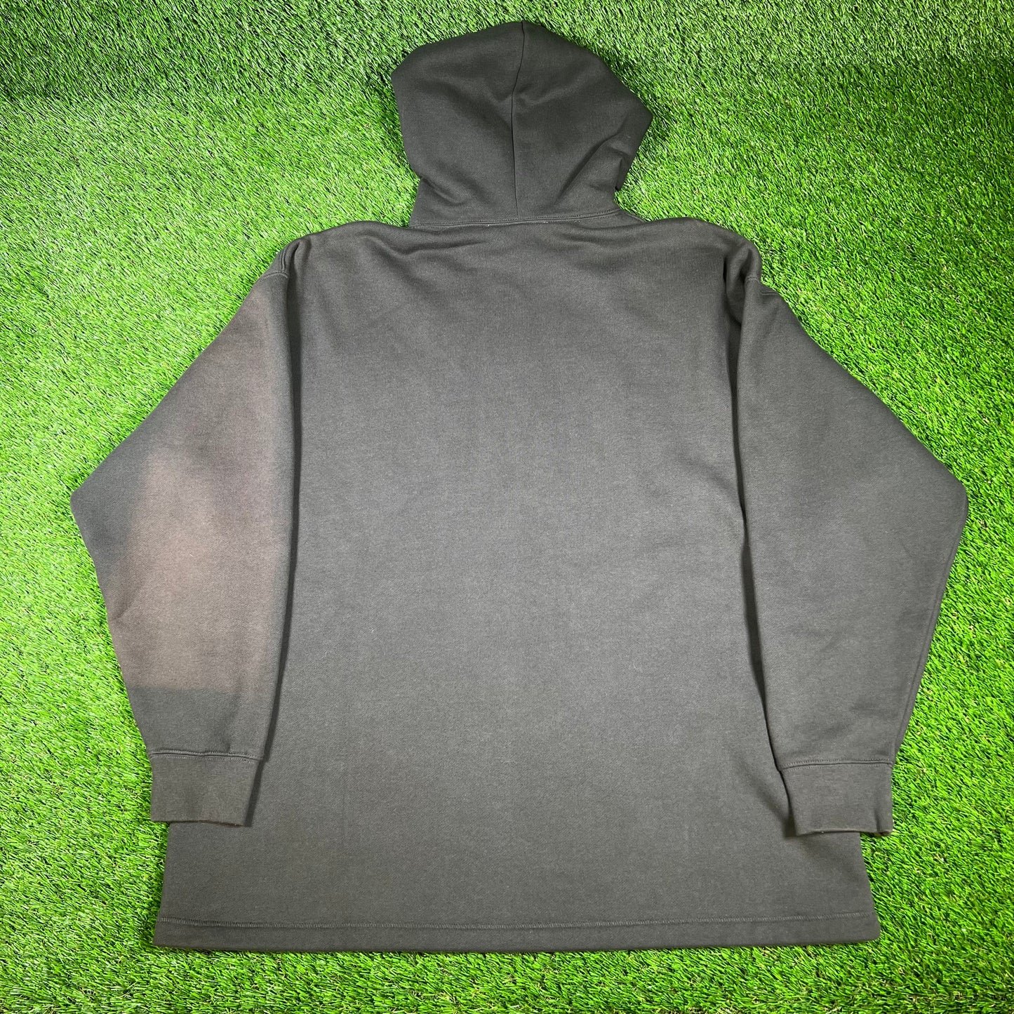 Fear of God FOG Essentials Bleached Black Hoodie Size Medium USED x14297