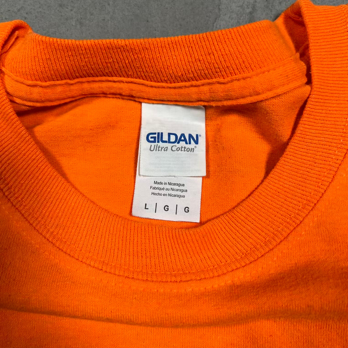 Kanye West "Wyoming" Orange Longsleeve Size Large USED x18408
