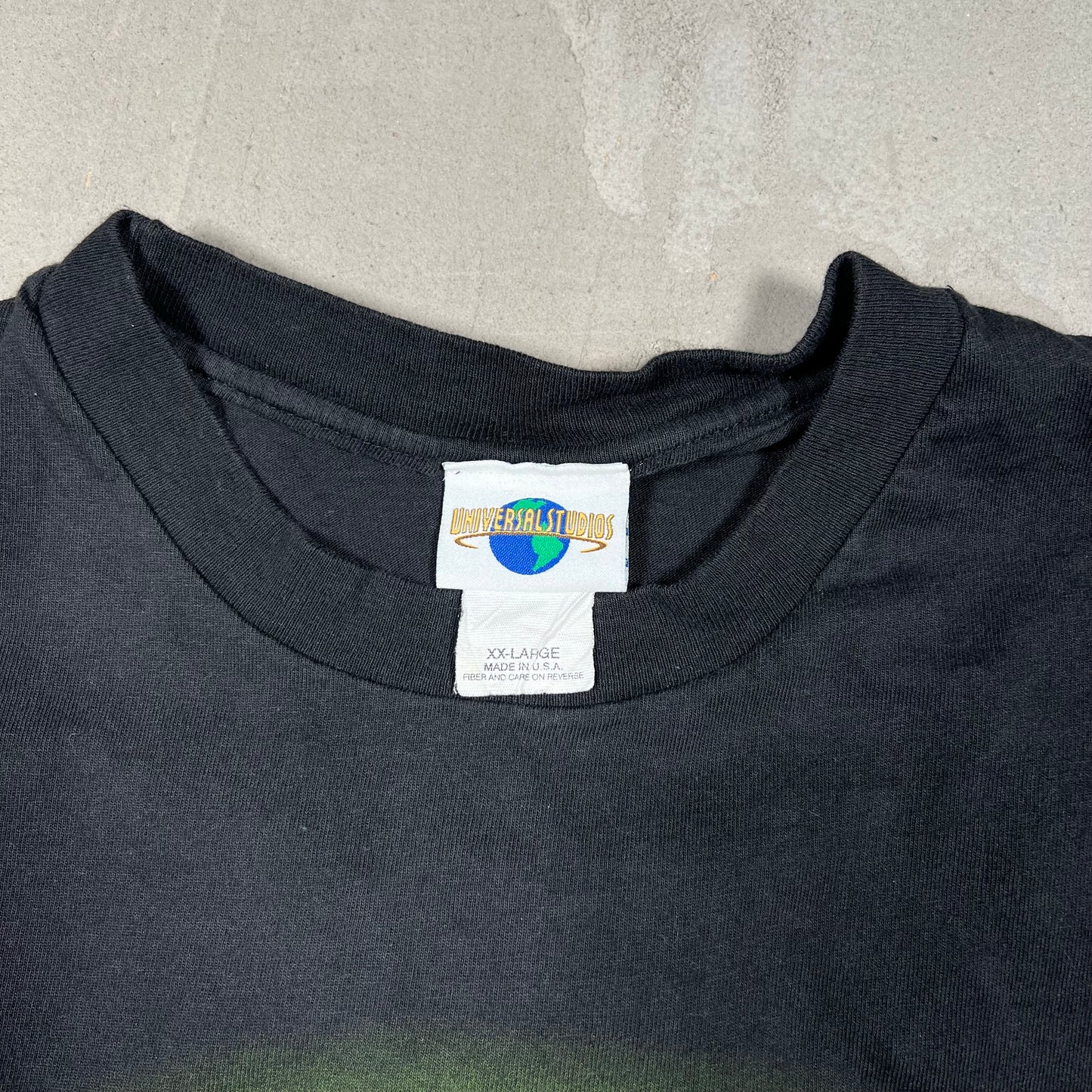 2000 Men In Black MIB Alien Attack Black Tee Size XXL USED v19243