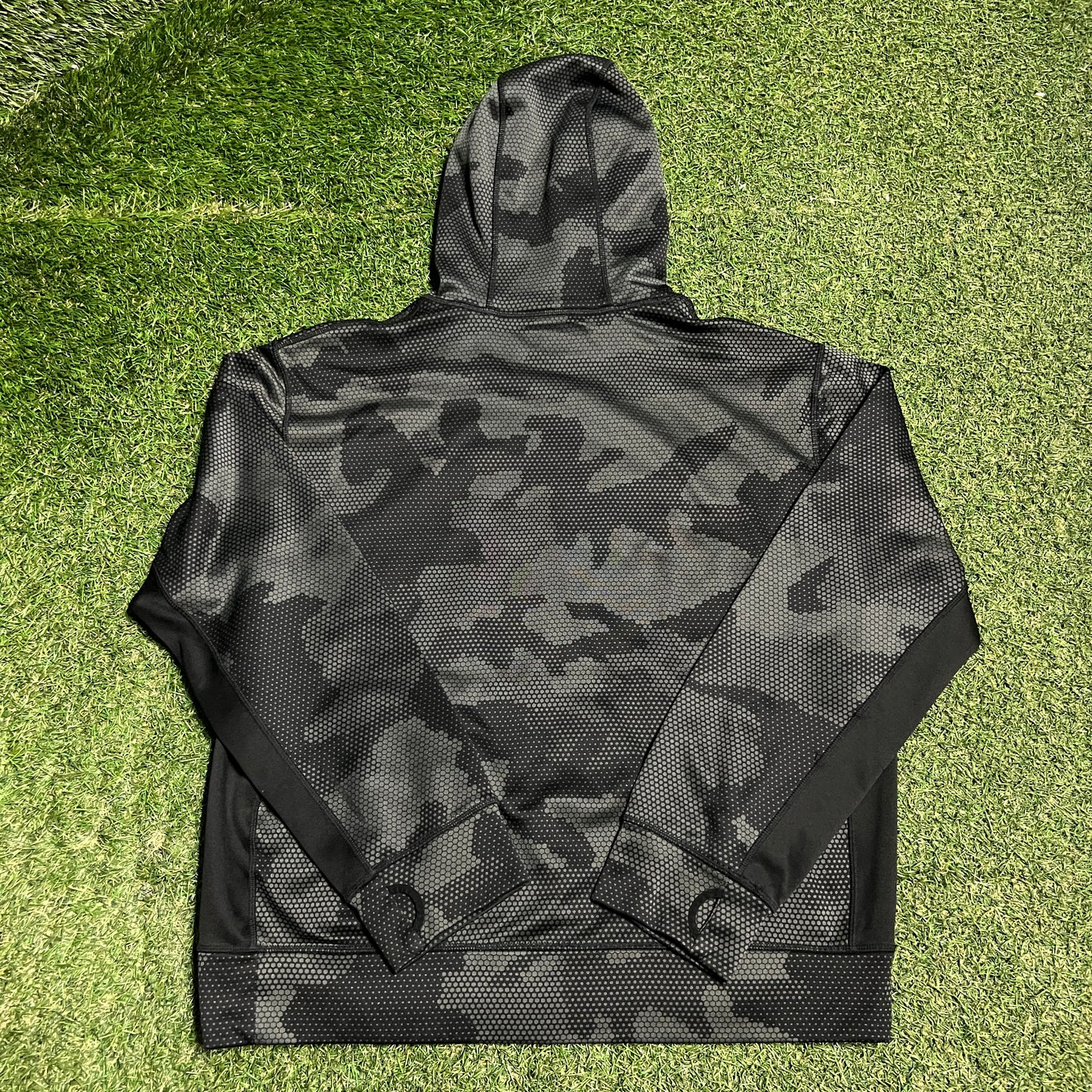 Polo Sport Grey/Black Modern Camo Hoodie Size Medium USED v16478