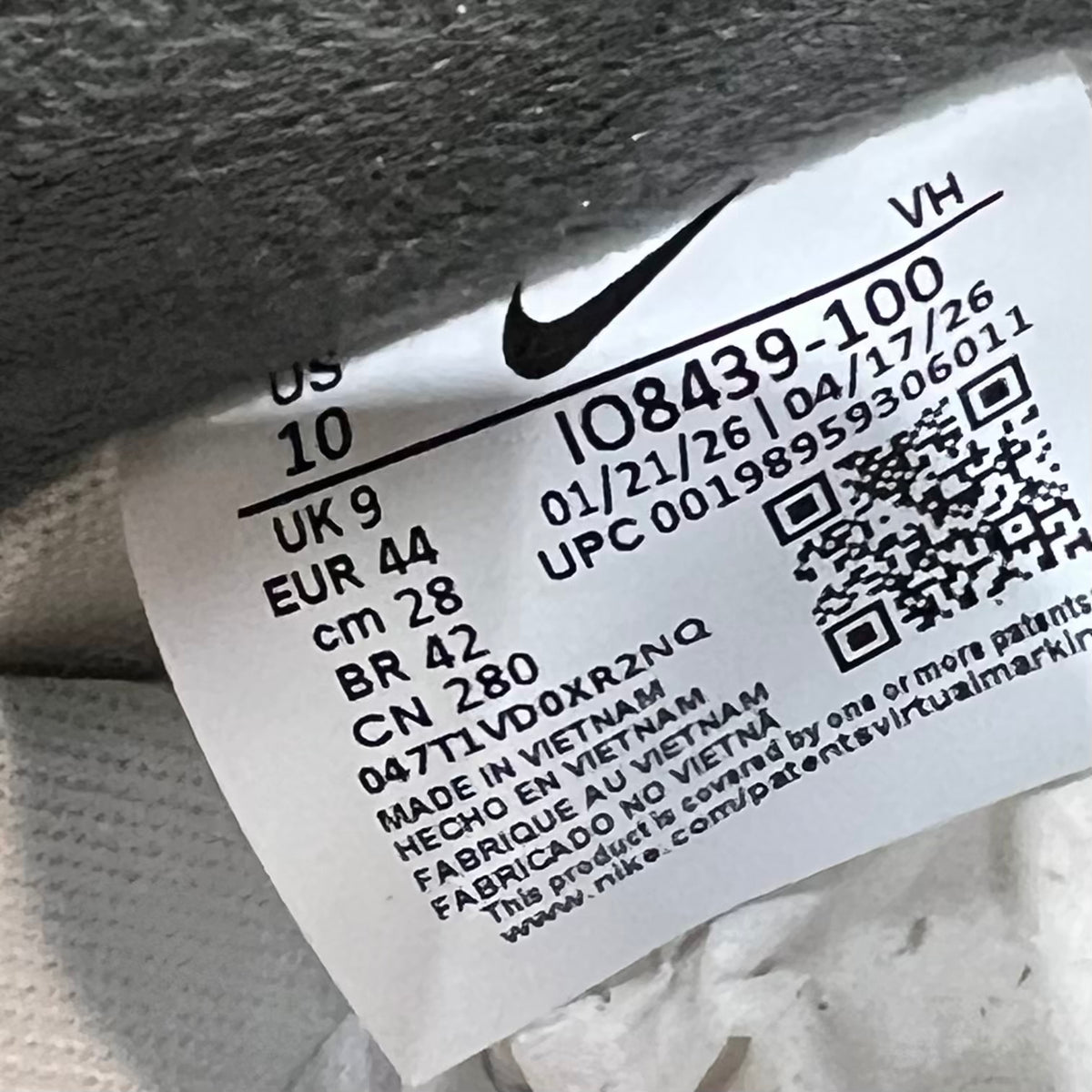 Nike SB Air Force 1 Yuto Horigome White Iron Grey (2026) Size 10 NEW s23626
