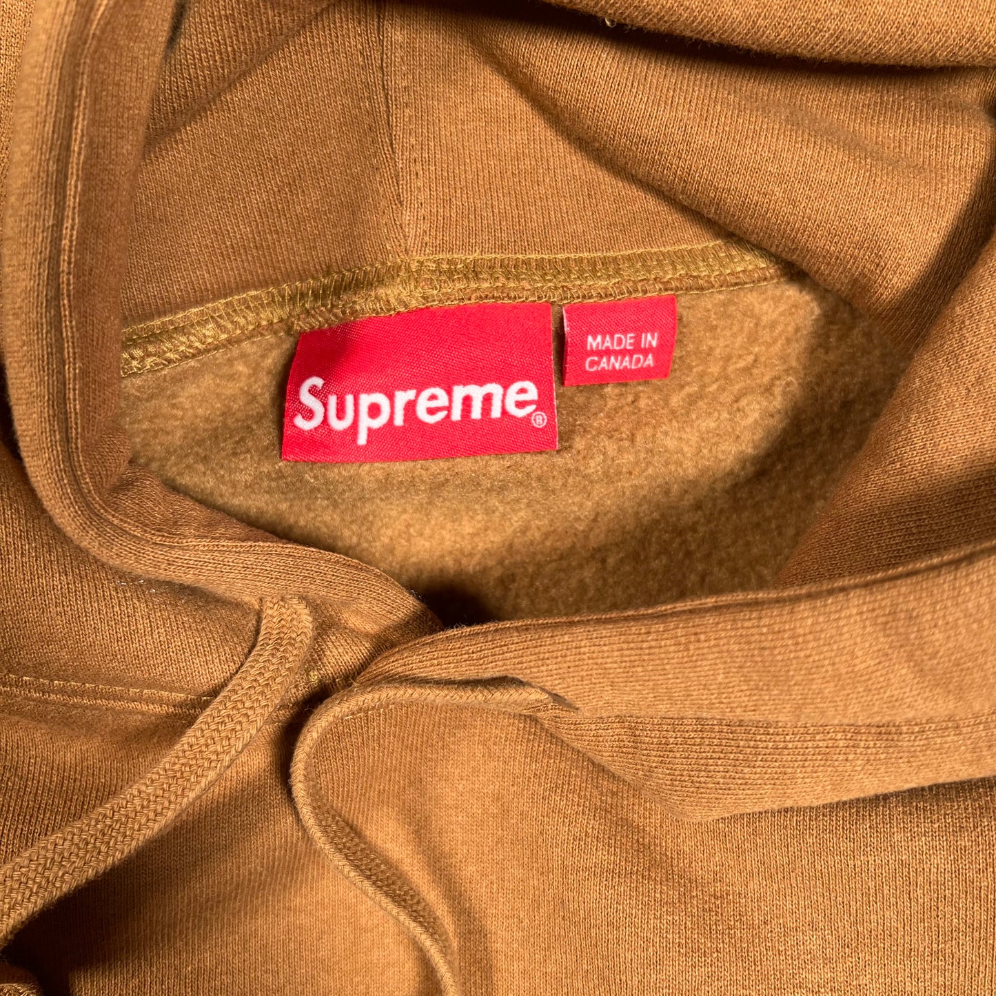 Supreme Script Hooded Sweatshirt Light Brown (2023) Size XL NEW x16585