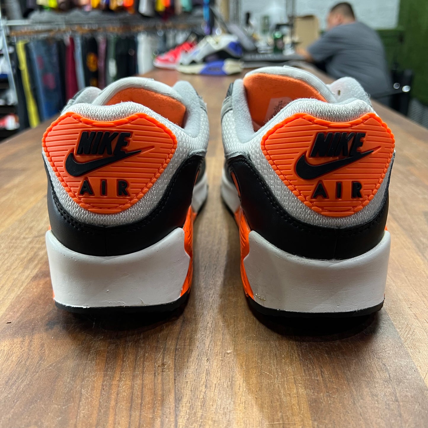 Nike Air Max 90 Recraft Total Orange Size 10 USED s17343